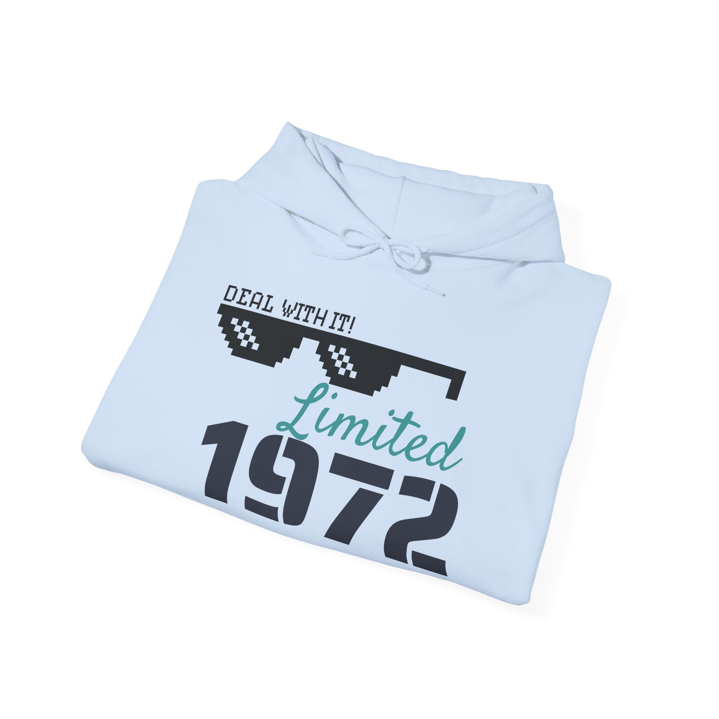 Limited 1972 Sunglasses Hoodie – 'Deal With It' Retro Graphic Sweatshirt