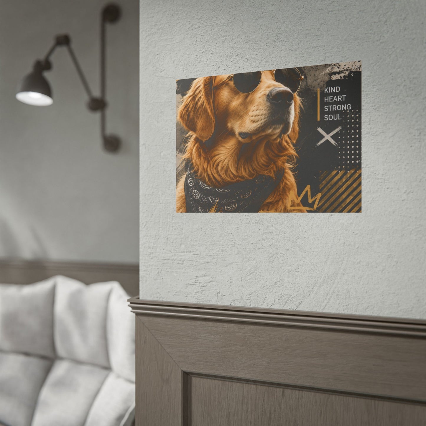 Loyal Vibes Dog Poster — Golden Retriever Wall Art ("Loyal Vibes")