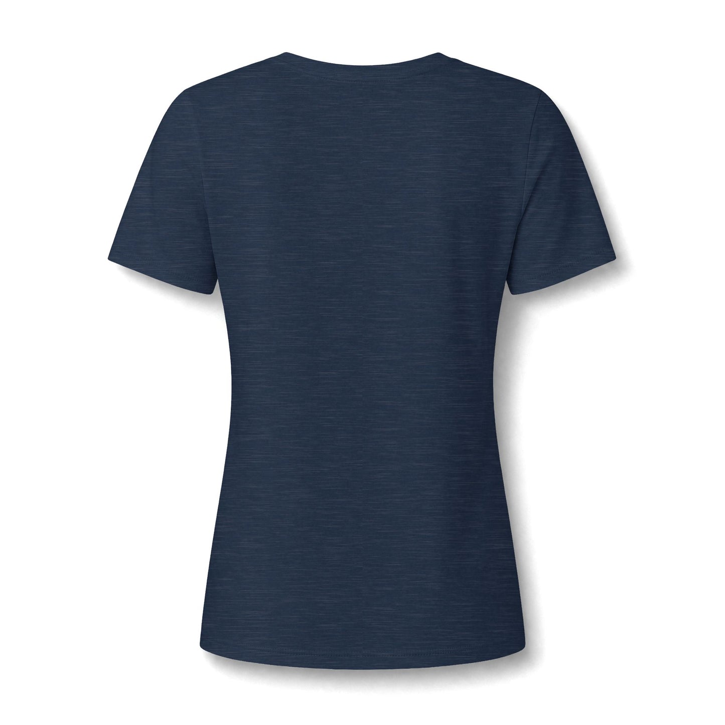 Rainy Night Painting V-Neck Tee — Woman with Red Umbrella Art Shirt