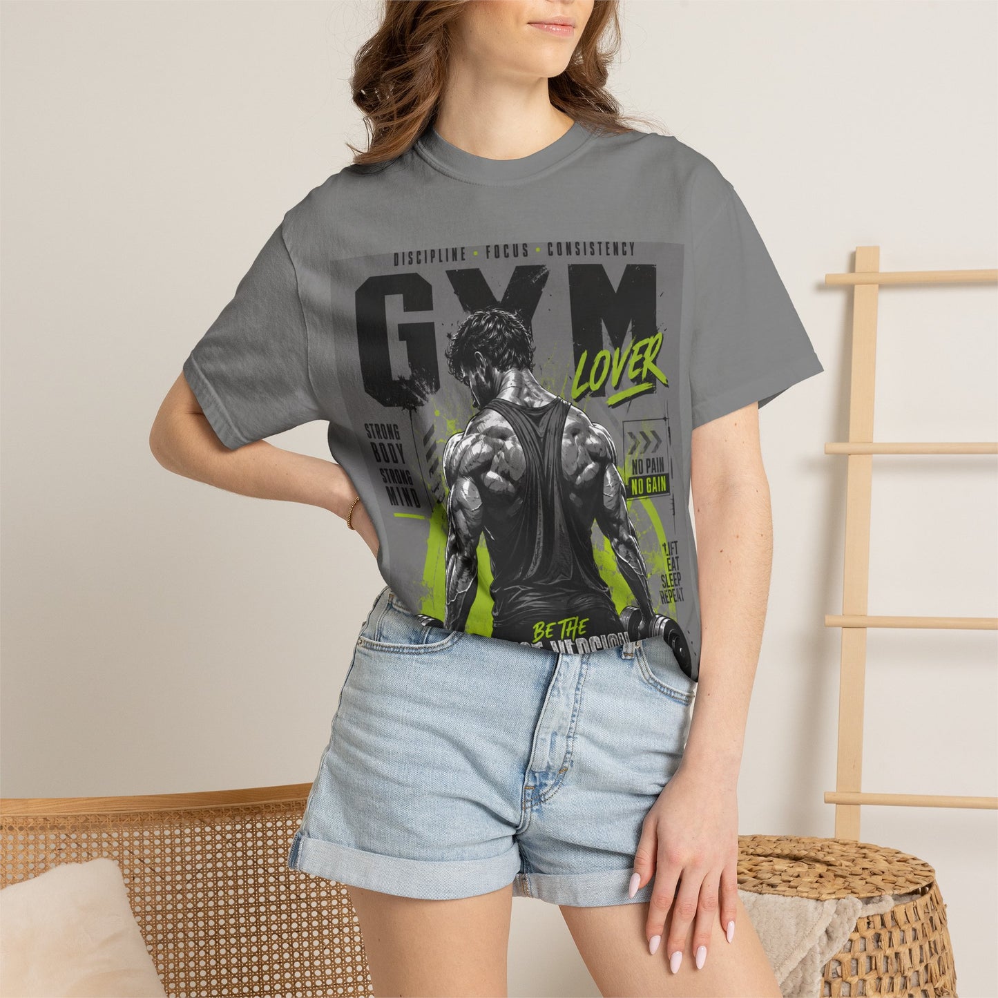 Gym Lover Heavyweight Garment-Dyed T-Shirt