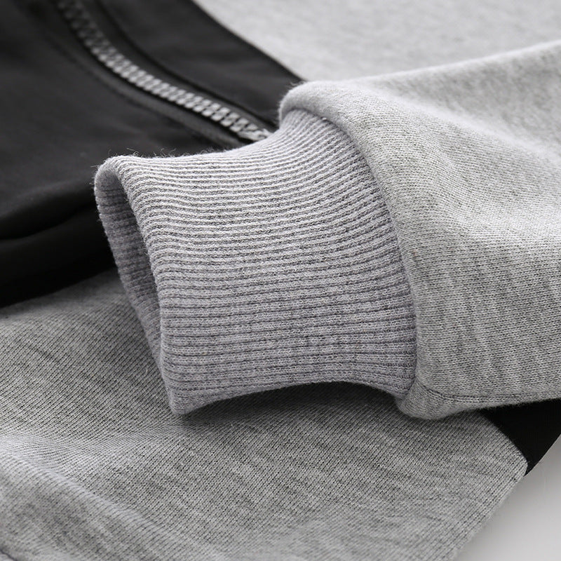 Non-Hooded Sweatshirt for Kids, Comfortable and Breathable Long Sleeve Sweatshirt for Boys