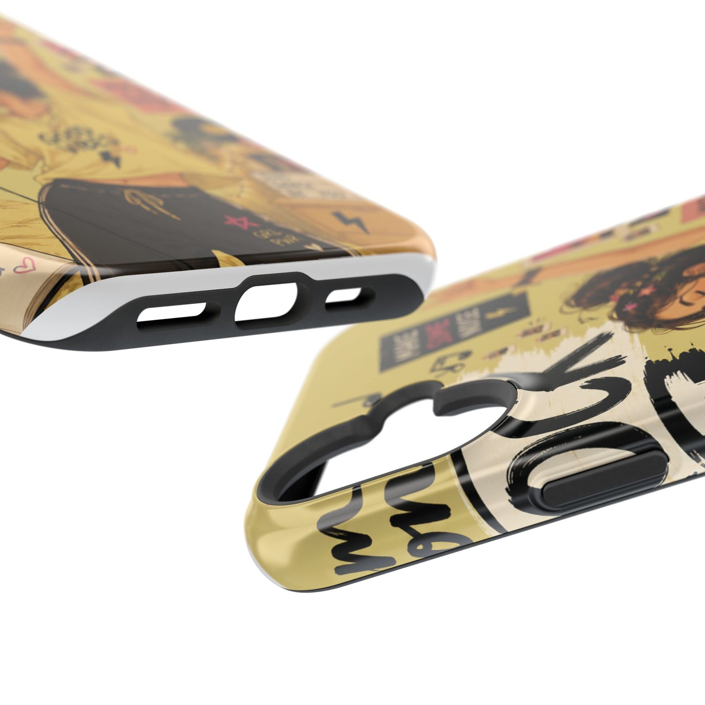 Singer Illustration Phone Case — 'Good Vibes' Magnetic Impact-Resistant Case