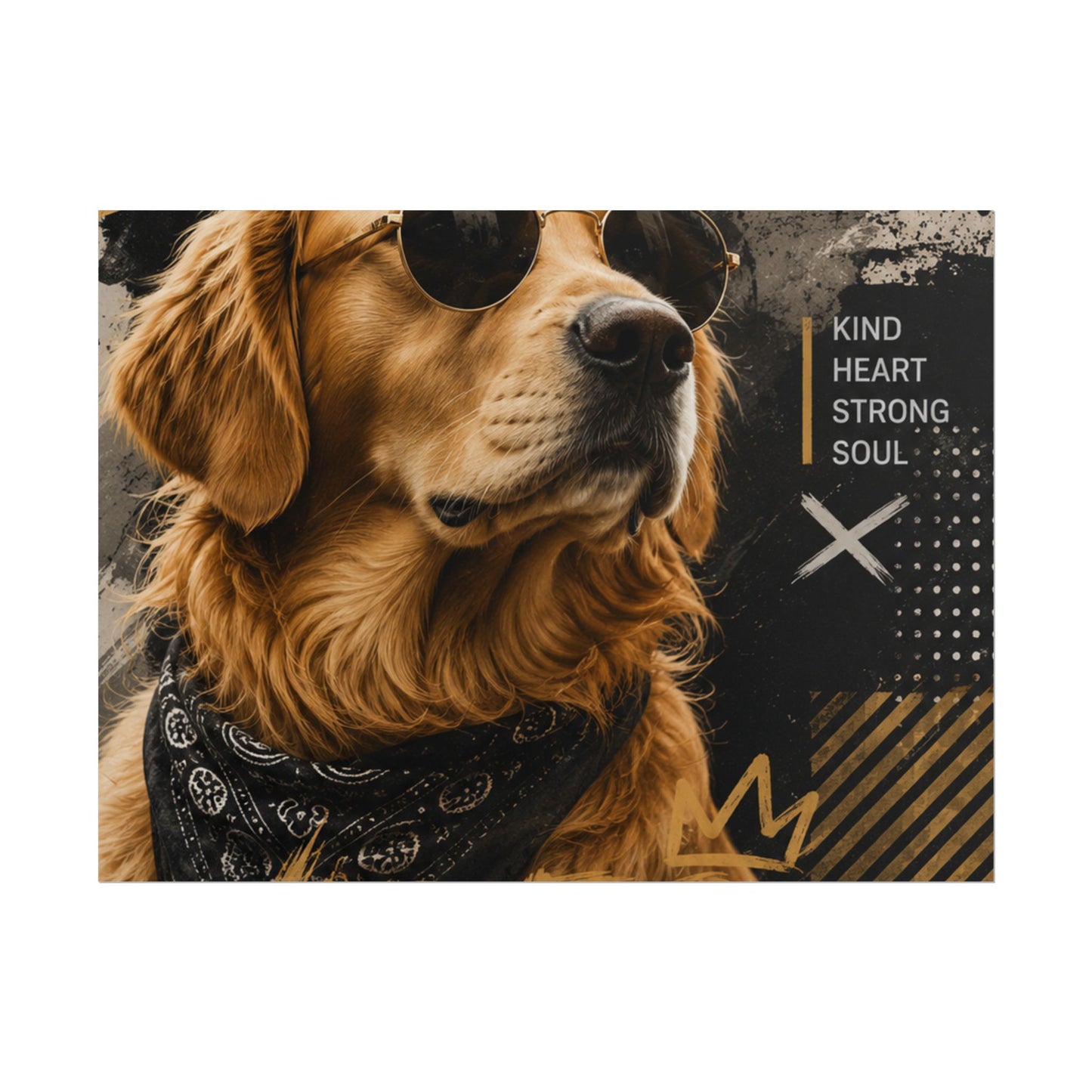 Loyal Vibes Dog Poster — Golden Retriever Wall Art ("Loyal Vibes")