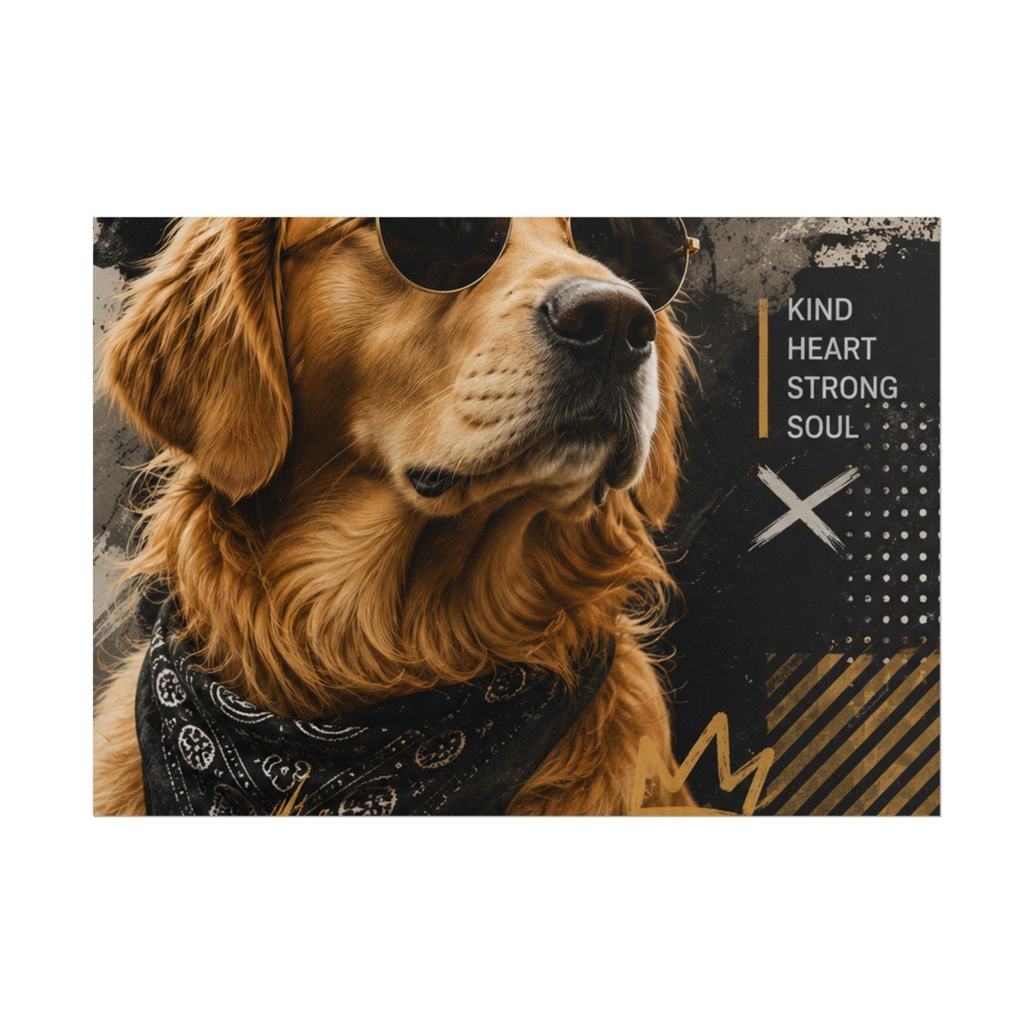 Loyal Vibes Dog Poster — Golden Retriever Wall Art ("Loyal Vibes")