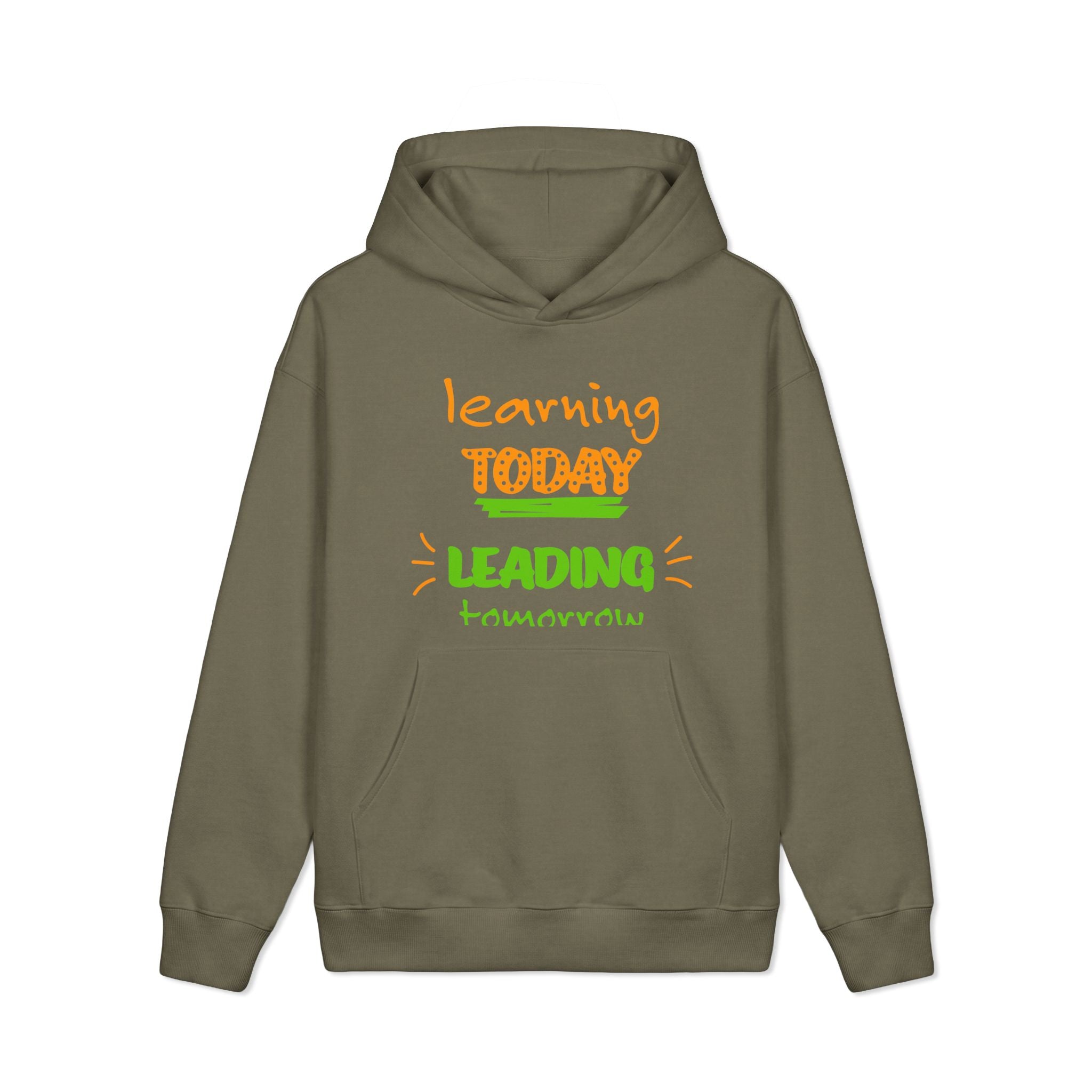 Golden Vibes Dog Hoodie — "Learning Today, Leading Tomorrow" Inspirational Pullover