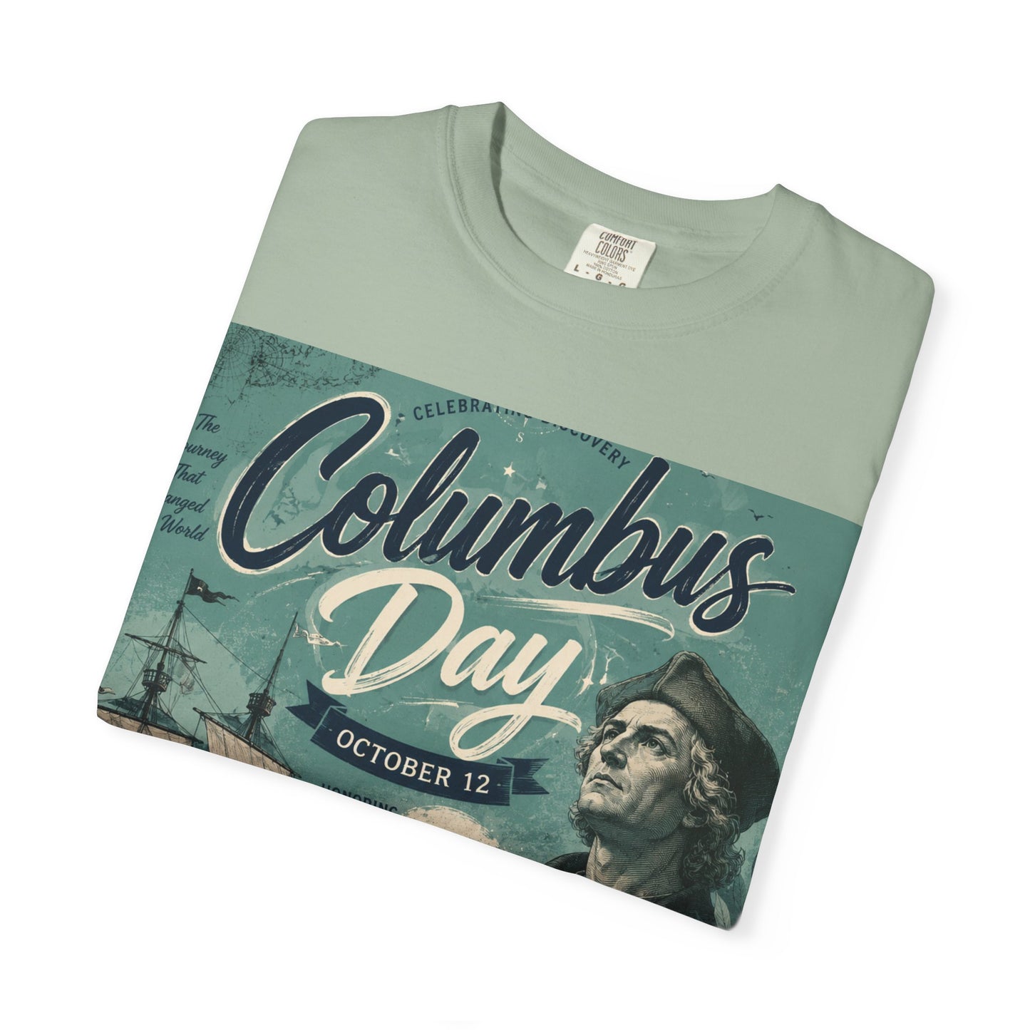 Columbus Day Vintage Graphic T-Shirt