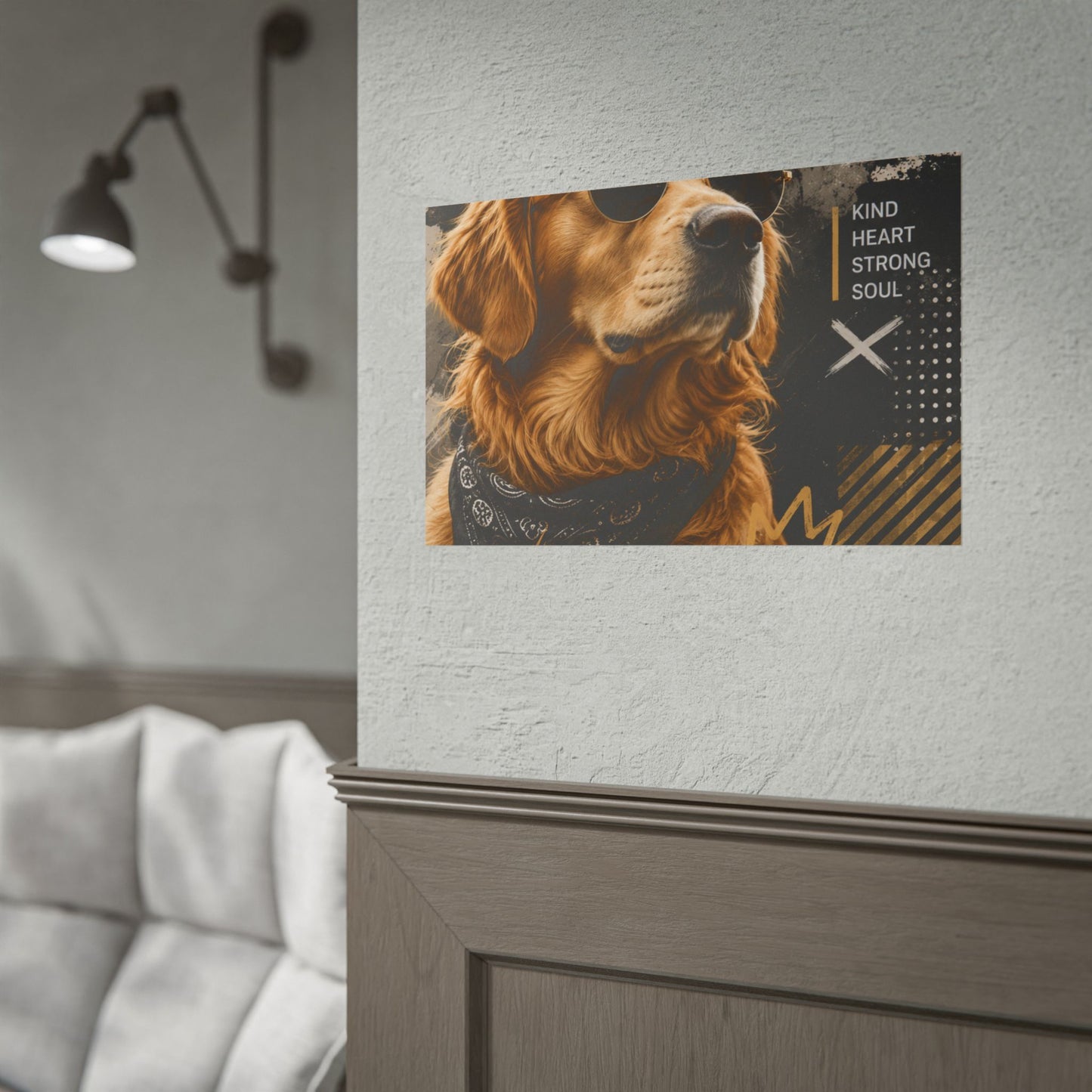 Loyal Vibes Dog Poster — Golden Retriever Wall Art ("Loyal Vibes")