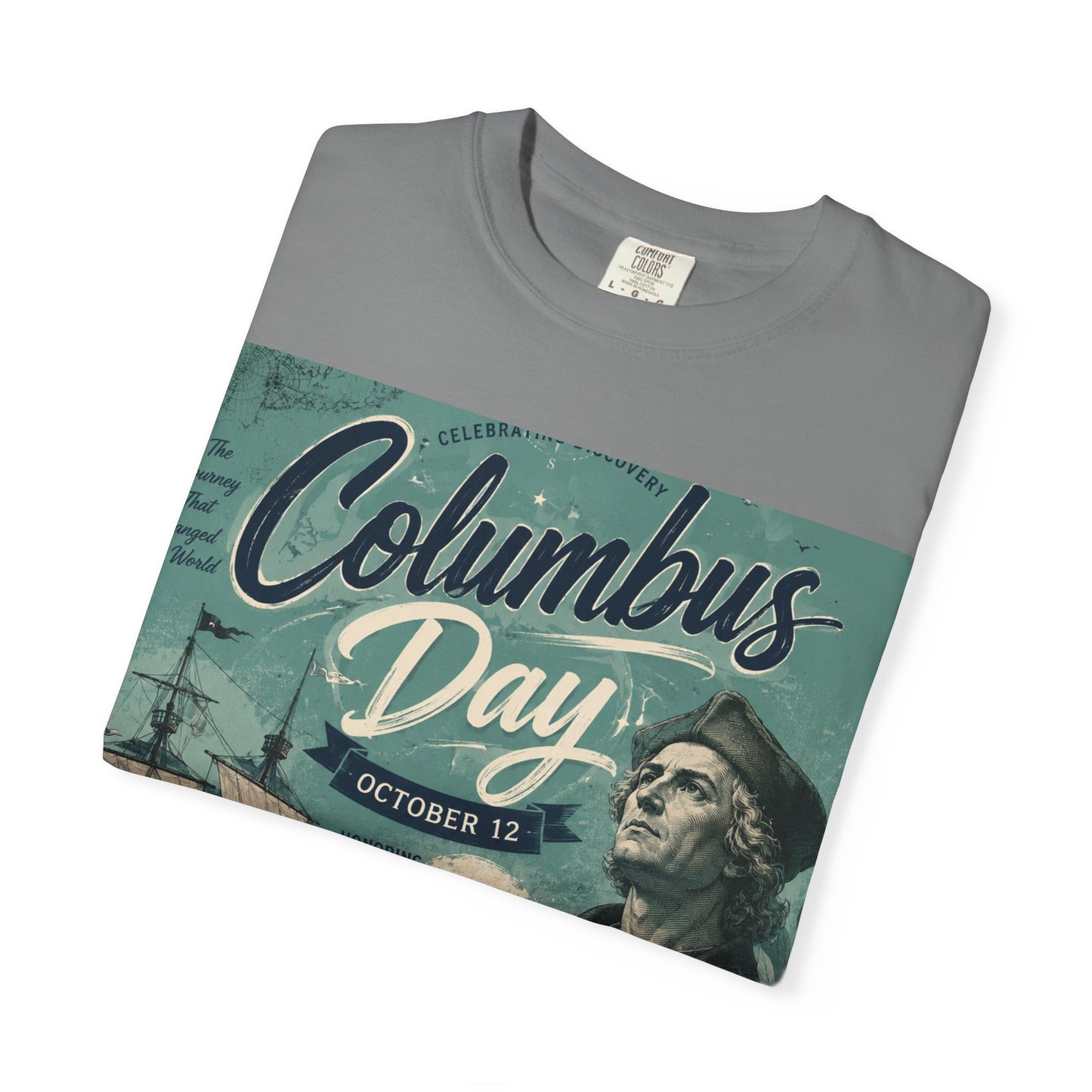 Columbus Day Vintage Graphic T-Shirt