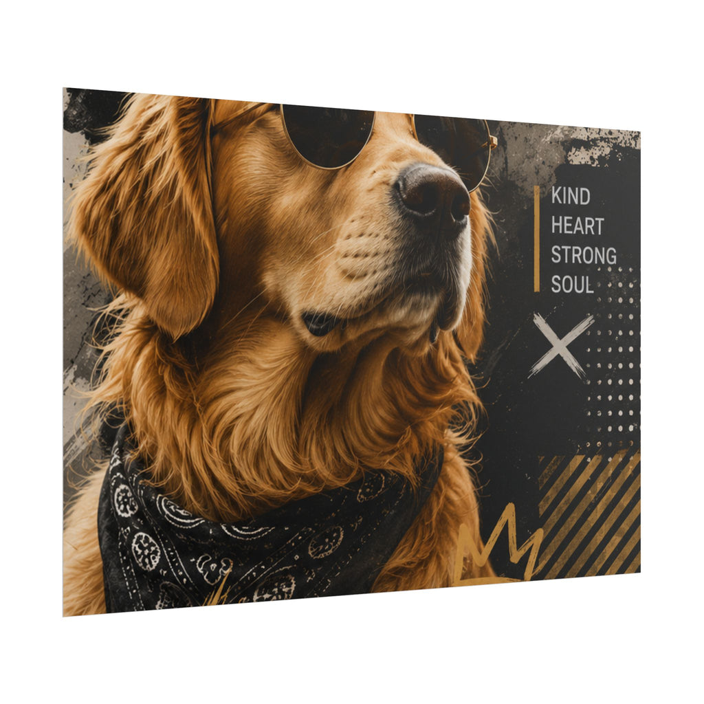 Loyal Vibes Dog Poster — Golden Retriever Wall Art ("Loyal Vibes")