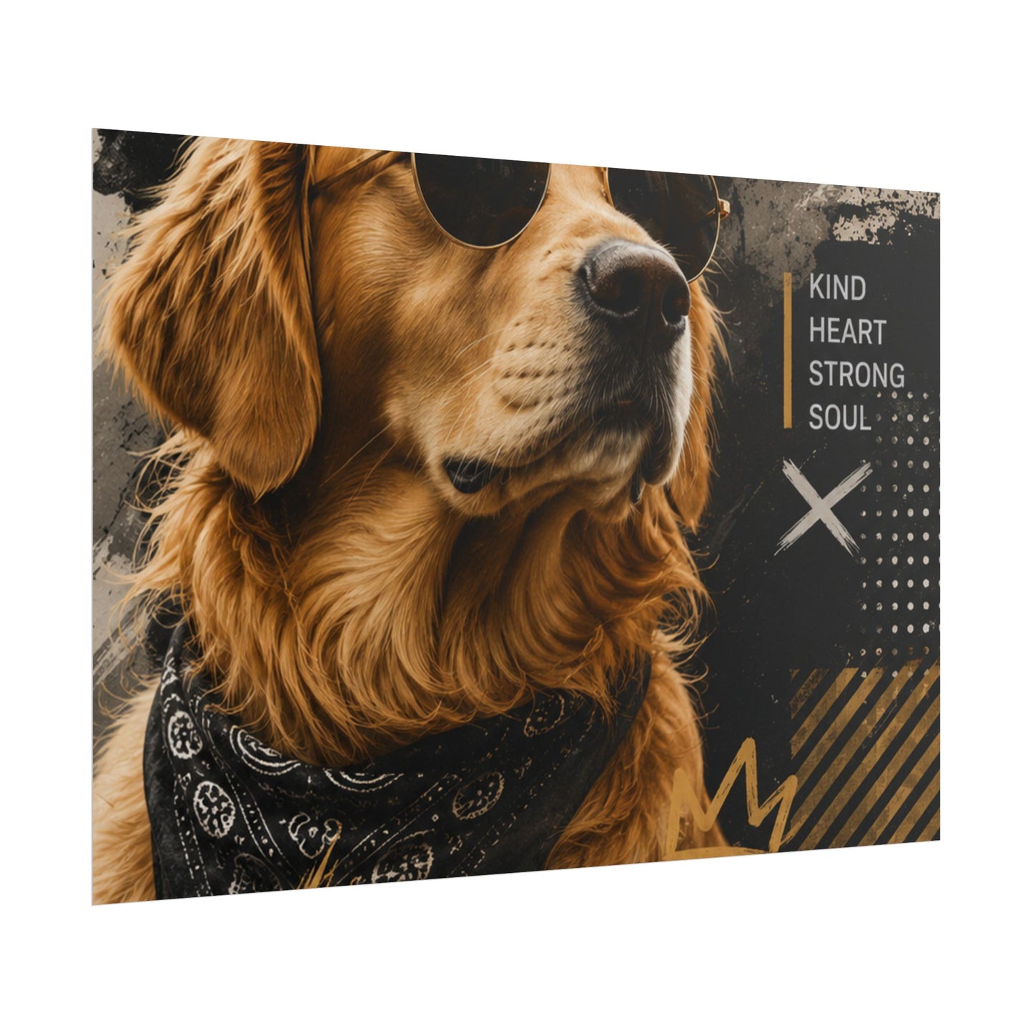 Loyal Vibes Dog Poster — Golden Retriever Wall Art ("Loyal Vibes")