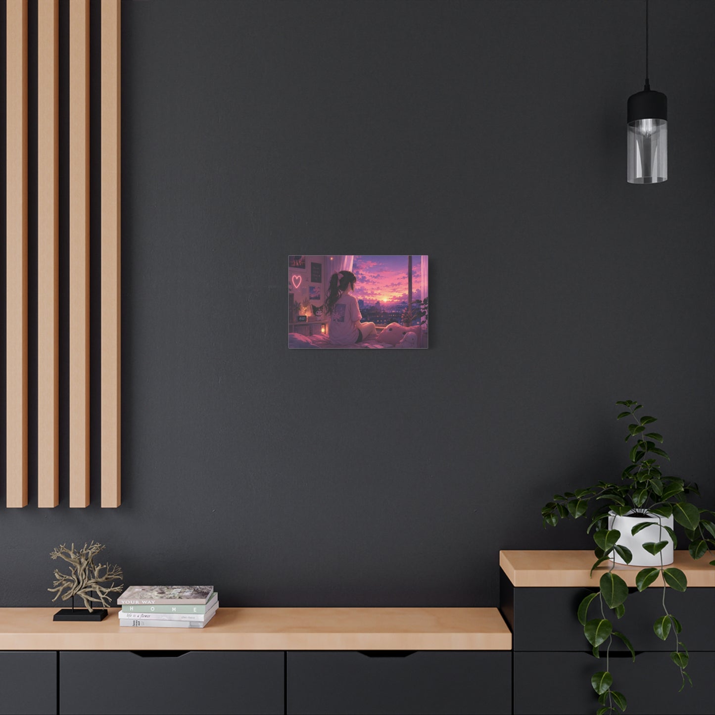 Dreamscape Anime Sunset Canvas