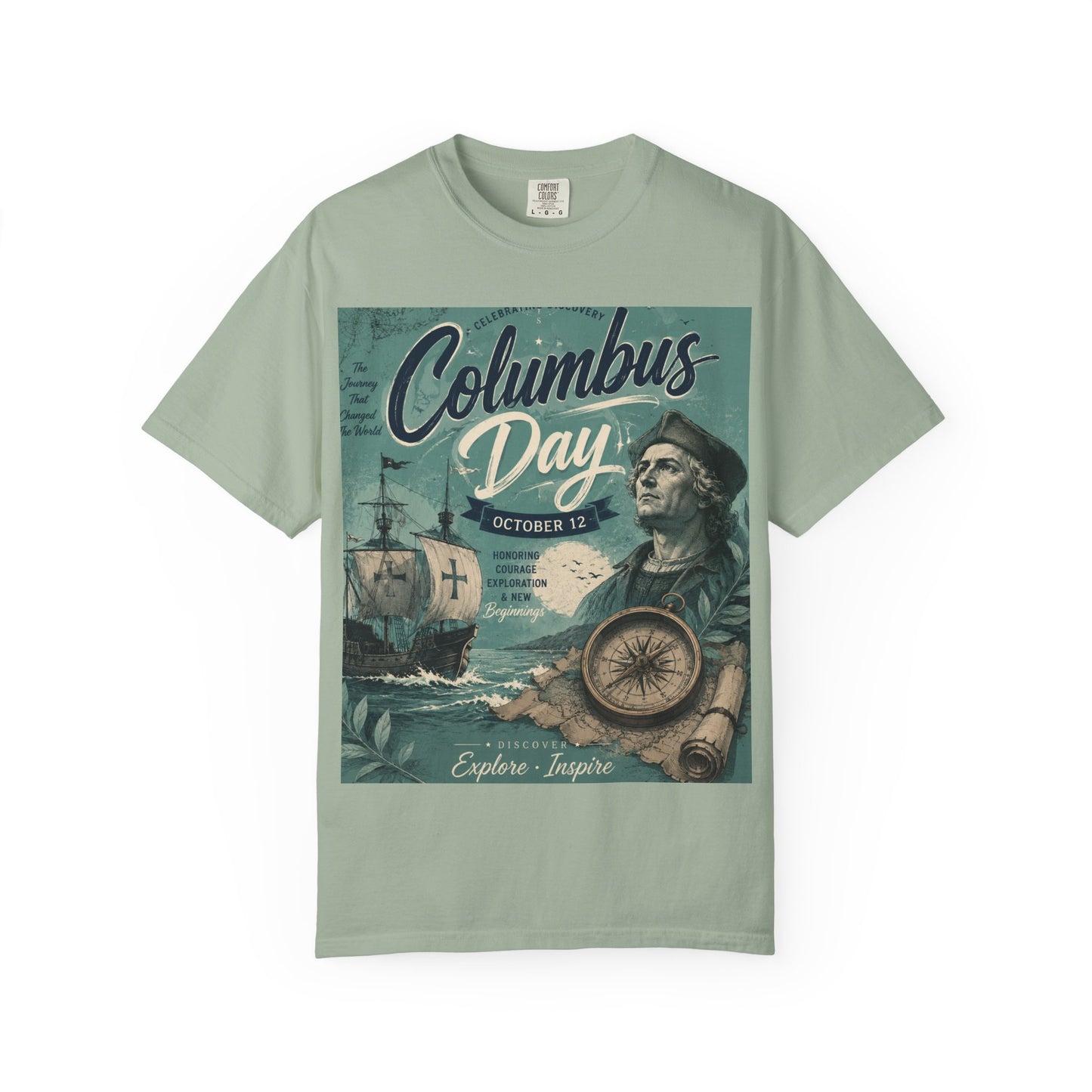 Columbus Day Vintage Graphic T-Shirt