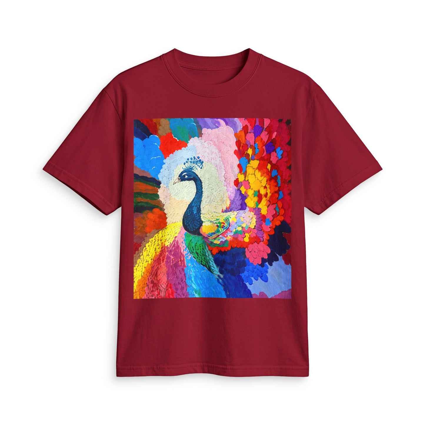 Peacock Prism T-Shirt — Colorful Abstract Peacock Art Tee