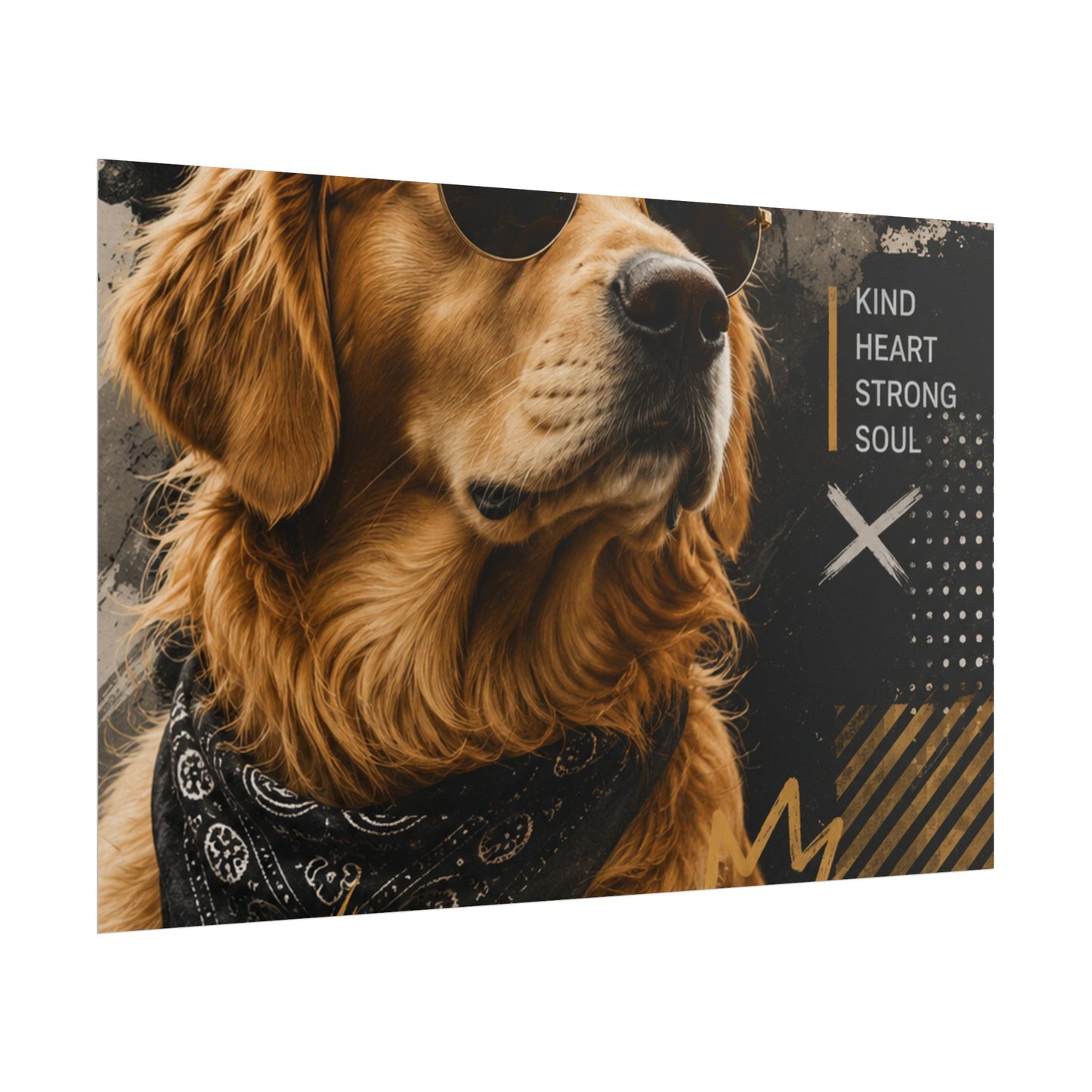 Loyal Vibes Dog Poster — Golden Retriever Wall Art ("Loyal Vibes")
