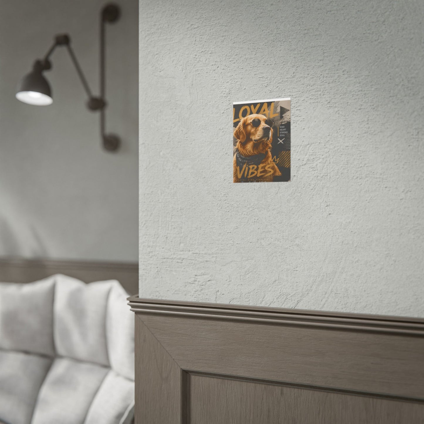 Loyal Vibes Dog Poster — Golden Retriever Wall Art ("Loyal Vibes")