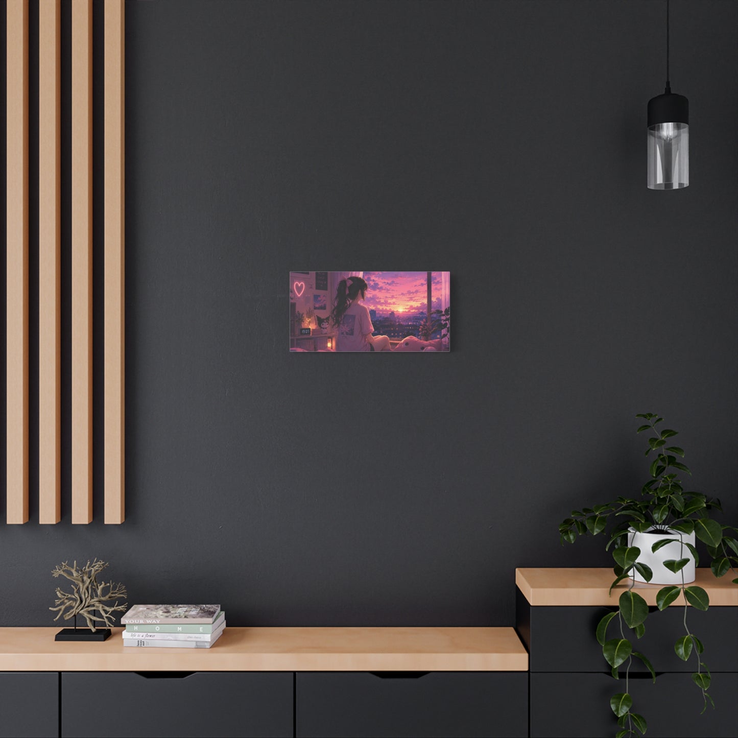 Dreamscape Anime Sunset Canvas
