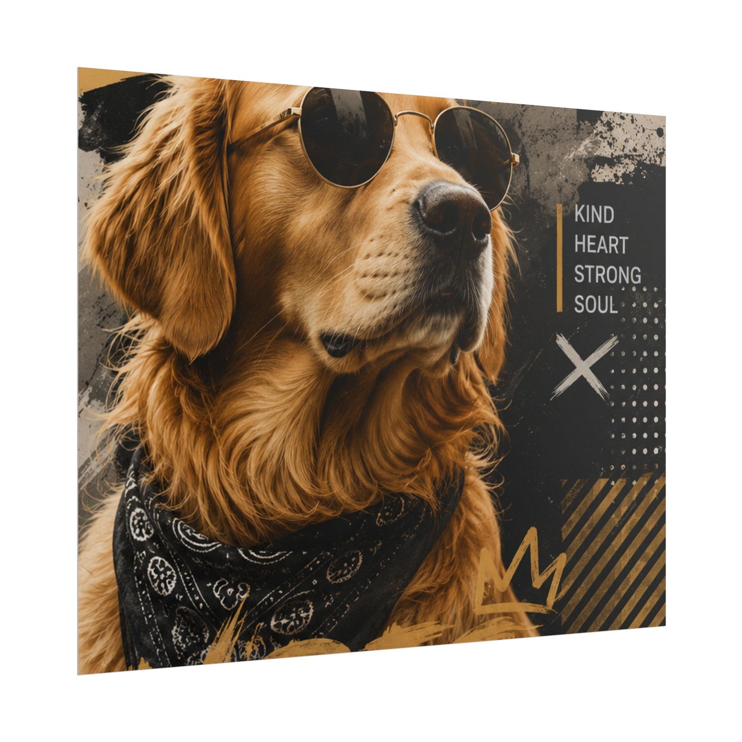 Loyal Vibes Dog Poster — Golden Retriever Wall Art ("Loyal Vibes")