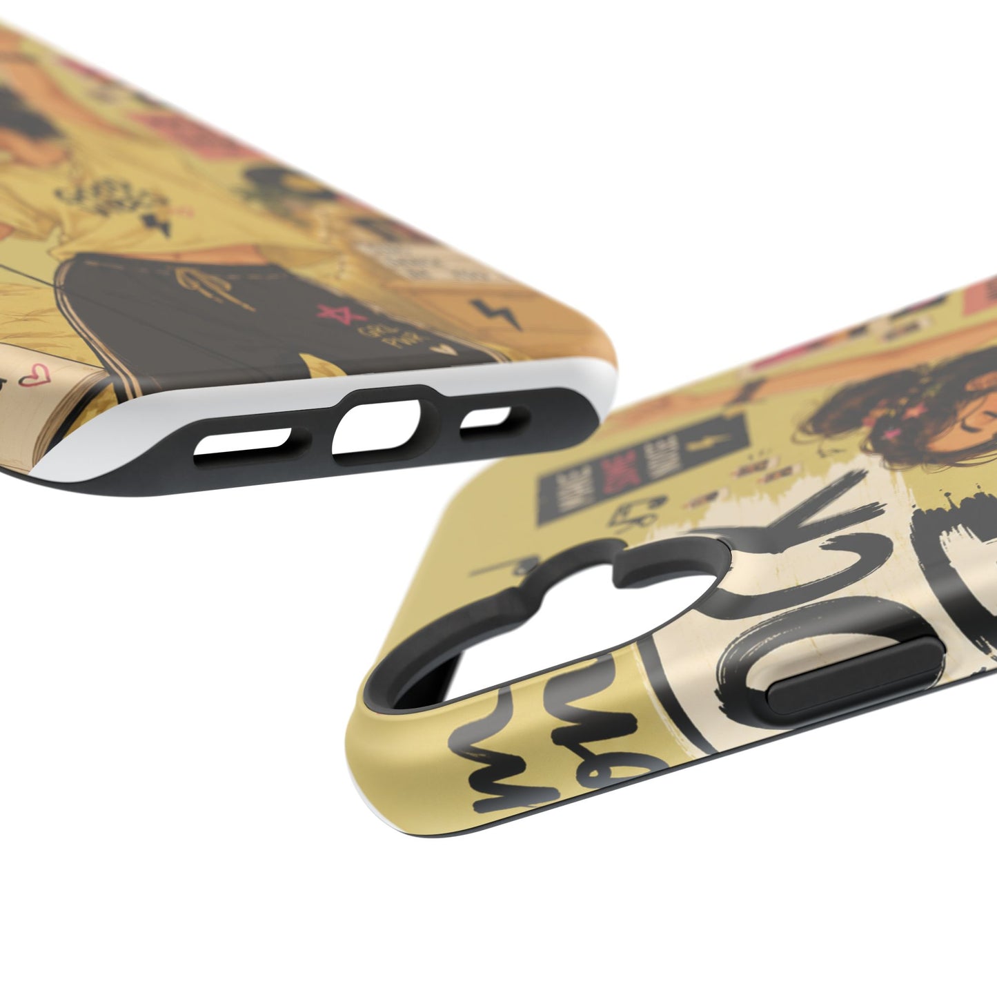 Singer Illustration Phone Case — 'Good Vibes' Magnetic Impact-Resistant Case