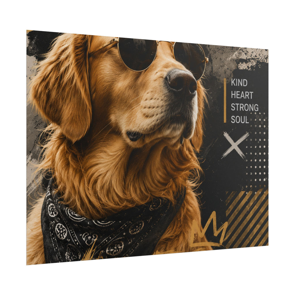 Loyal Vibes Dog Poster — Golden Retriever Wall Art ("Loyal Vibes")