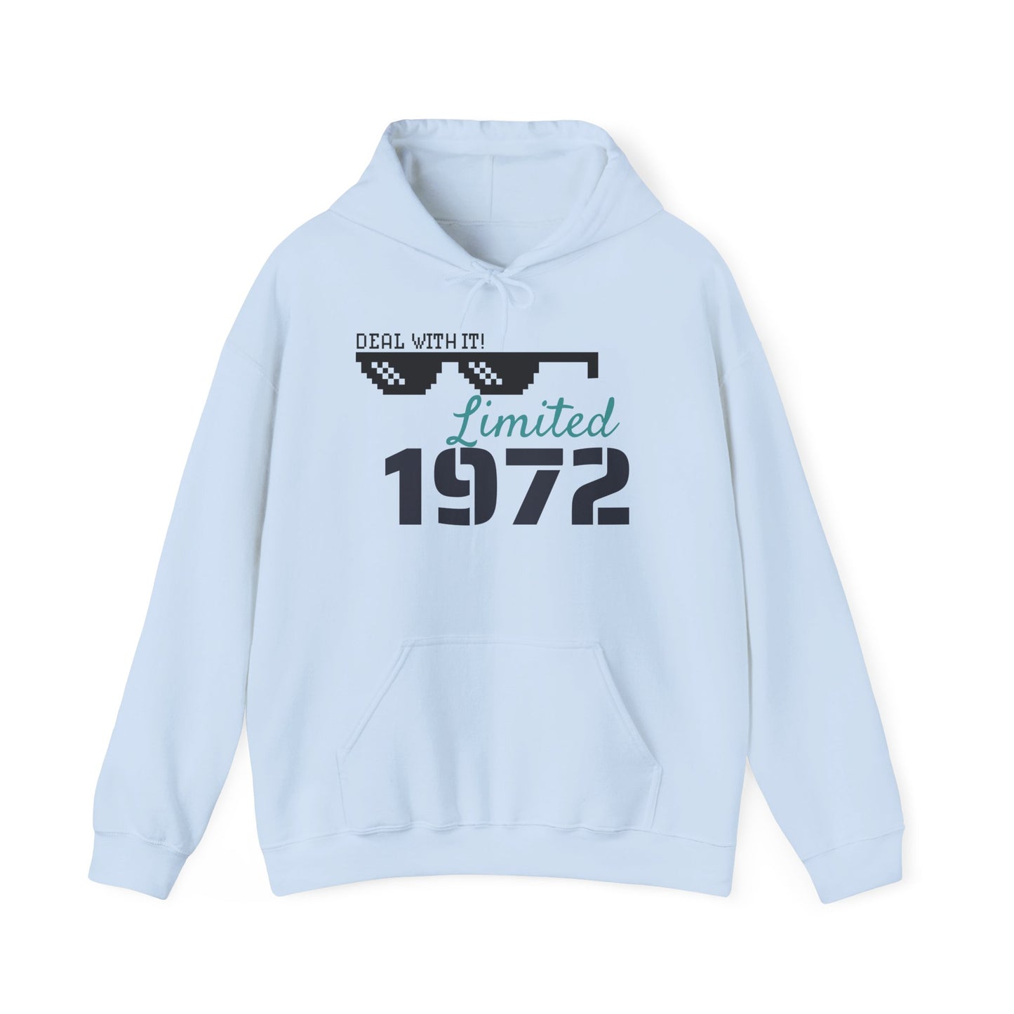 Limited 1972 Sunglasses Hoodie – 'Deal With It' Retro Graphic Sweatshirt