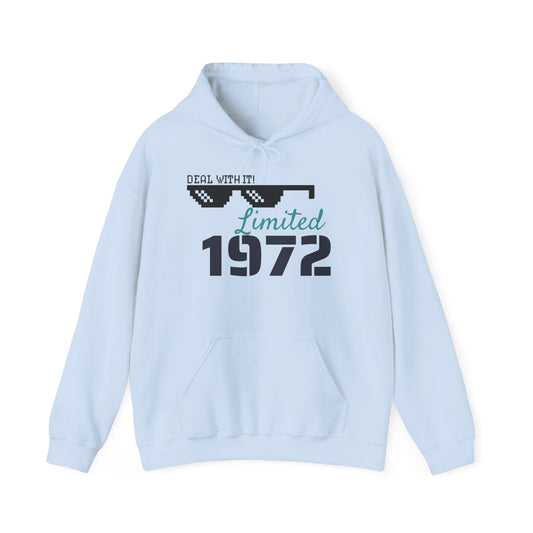Limited 1972 Sunglasses Hoodie – 'Deal With It' Retro Graphic Sweatshirt