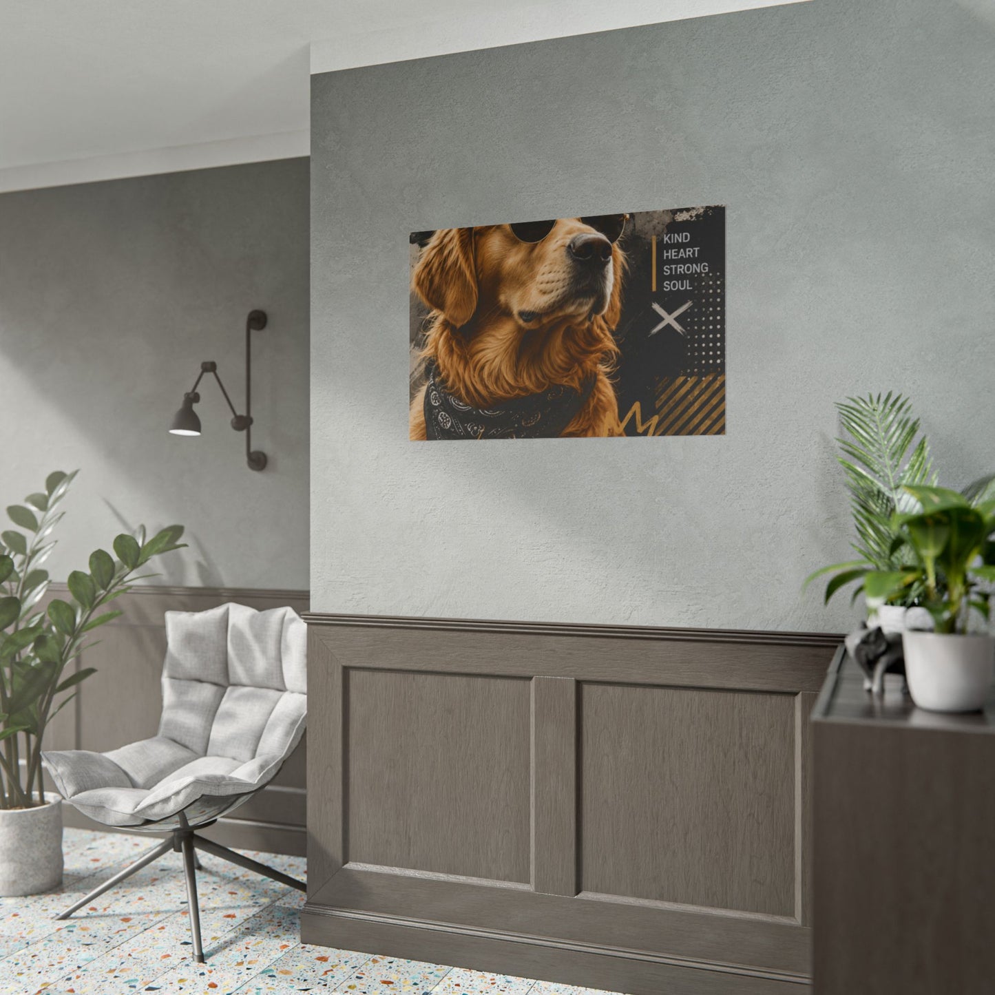 Loyal Vibes Dog Poster — Golden Retriever Wall Art ("Loyal Vibes")