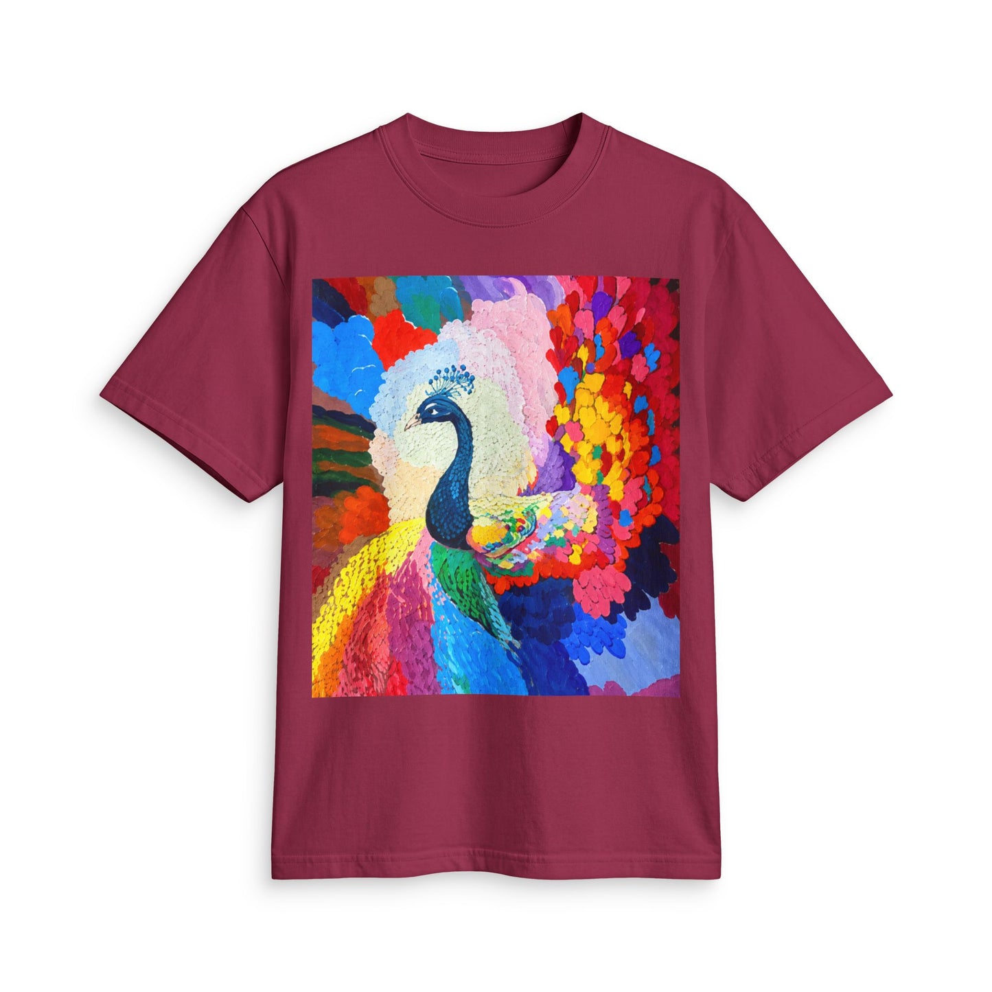 Peacock Prism T-Shirt — Colorful Abstract Peacock Art Tee