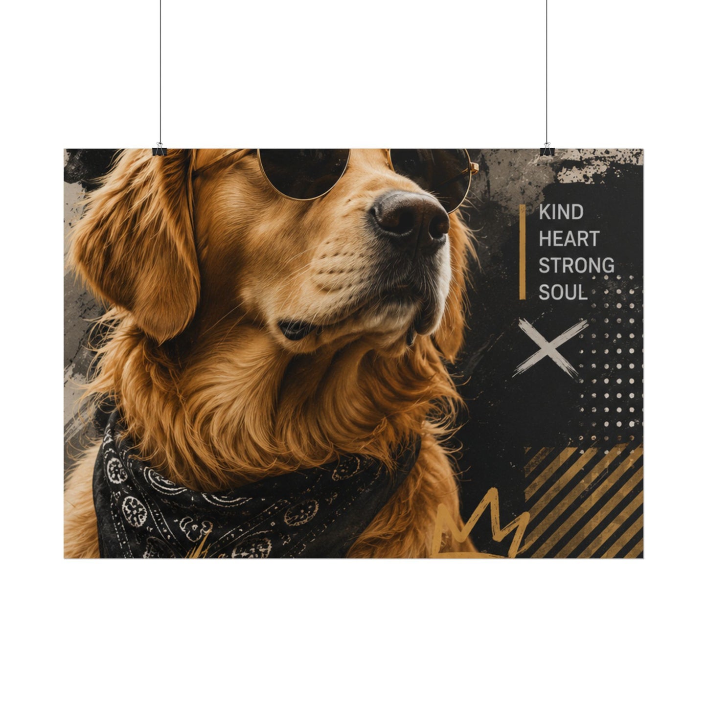Loyal Vibes Dog Poster — Golden Retriever Wall Art ("Loyal Vibes")