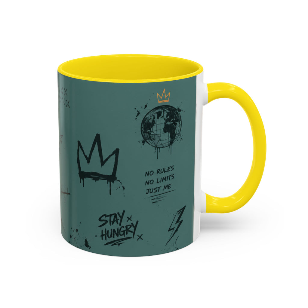 Stay Hungry Graffiti Accent Coffee Mug — 11/15oz
