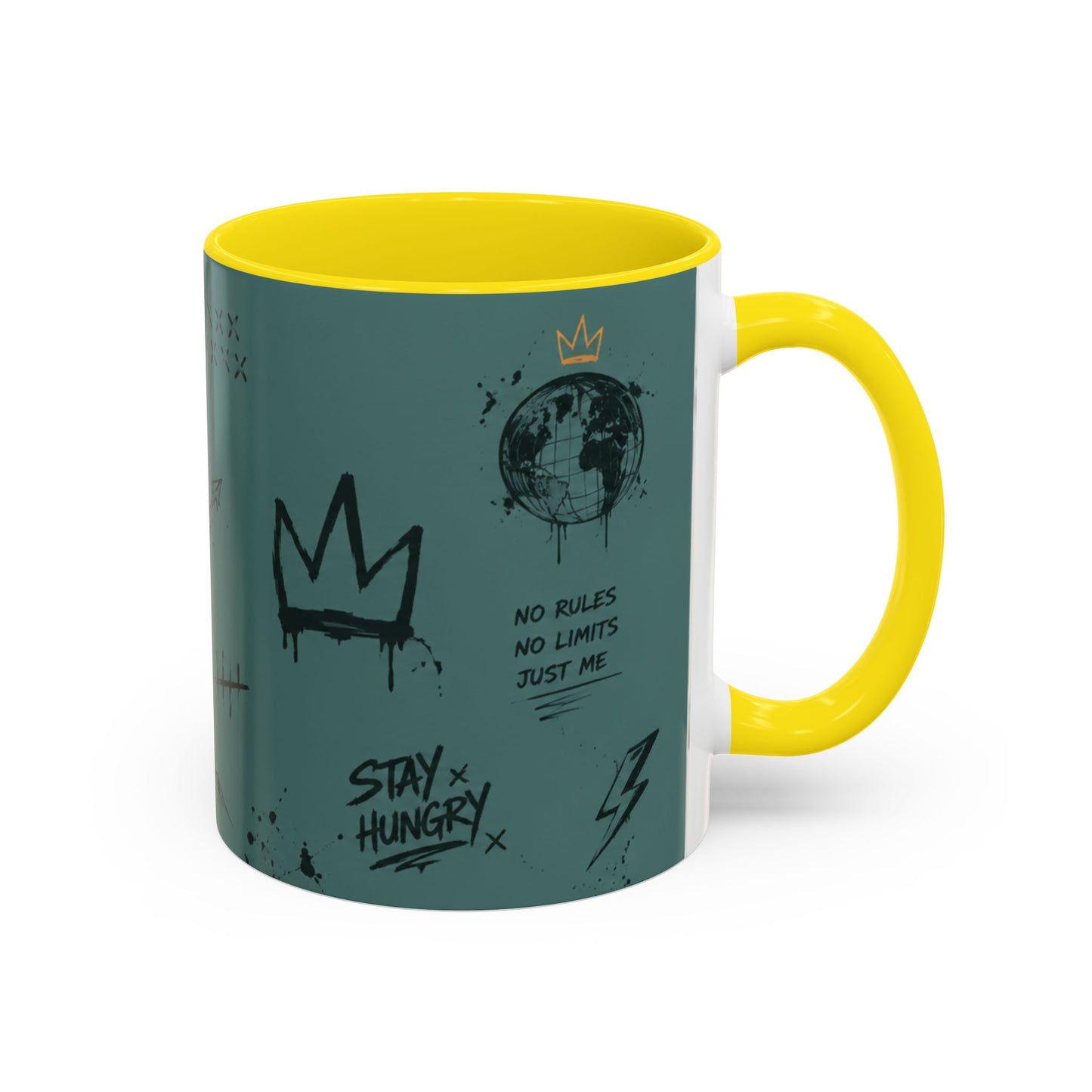 Stay Hungry Graffiti Accent Coffee Mug — 11/15oz