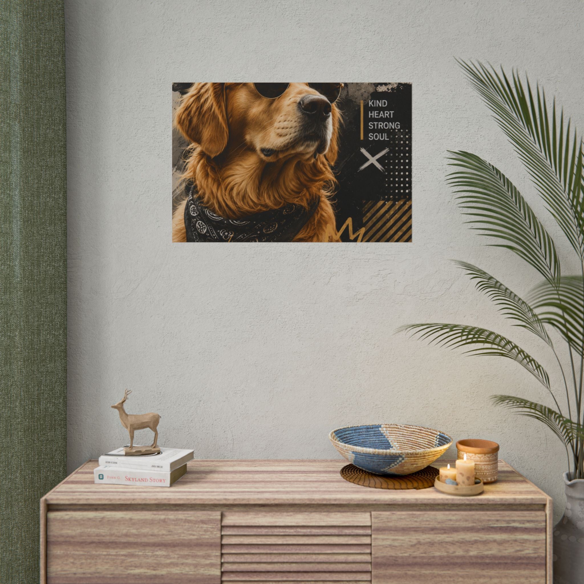 Loyal Vibes Dog Poster — Golden Retriever Wall Art ("Loyal Vibes")