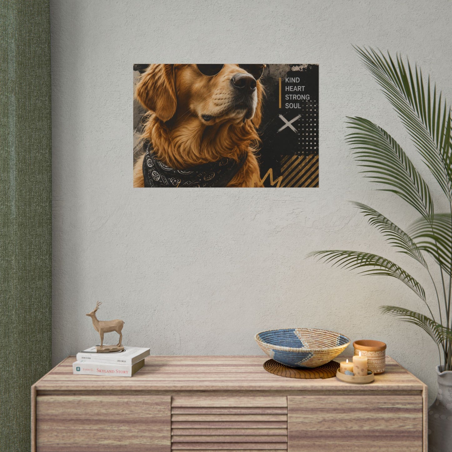 Loyal Vibes Dog Poster — Golden Retriever Wall Art ("Loyal Vibes")