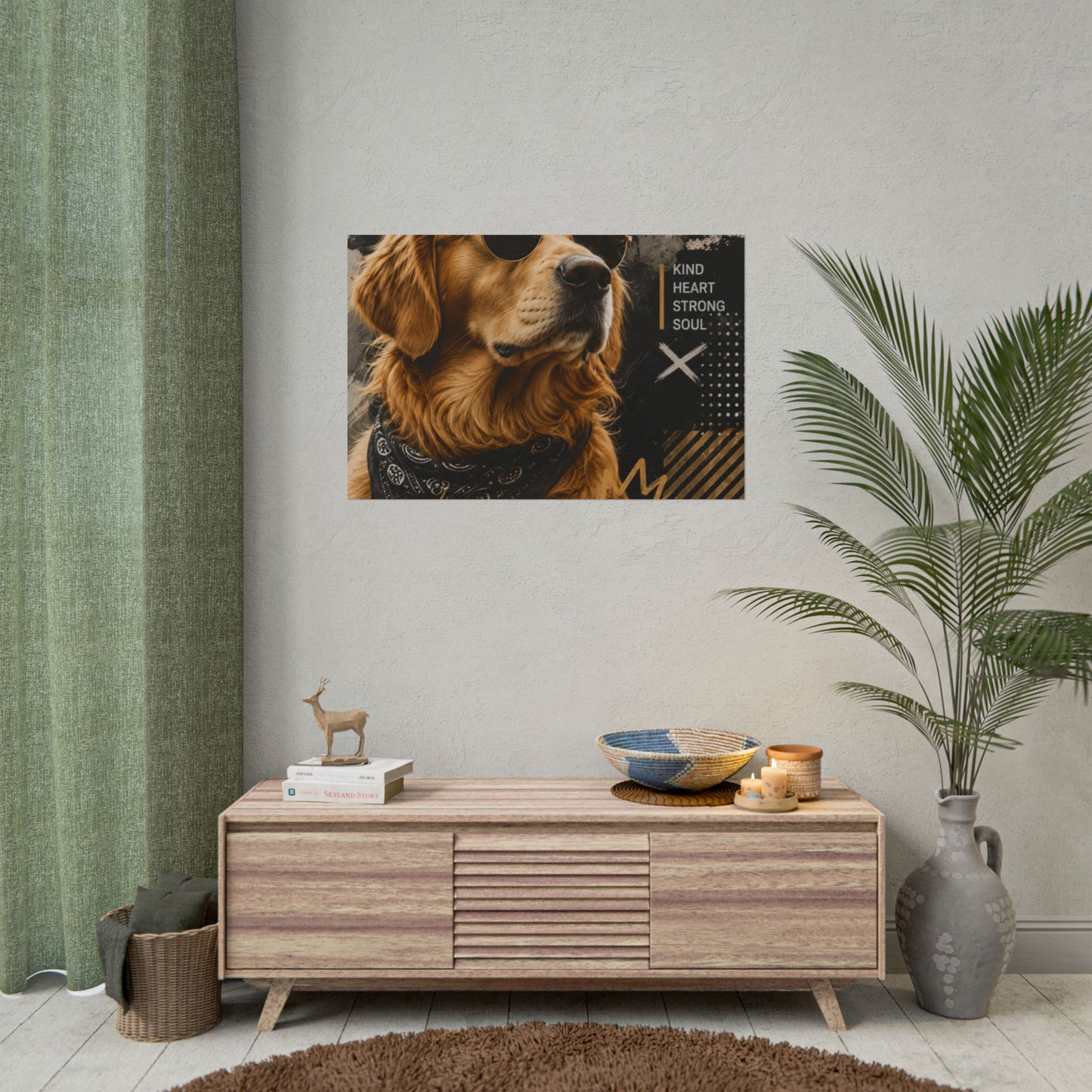 Loyal Vibes Dog Poster — Golden Retriever Wall Art ("Loyal Vibes")