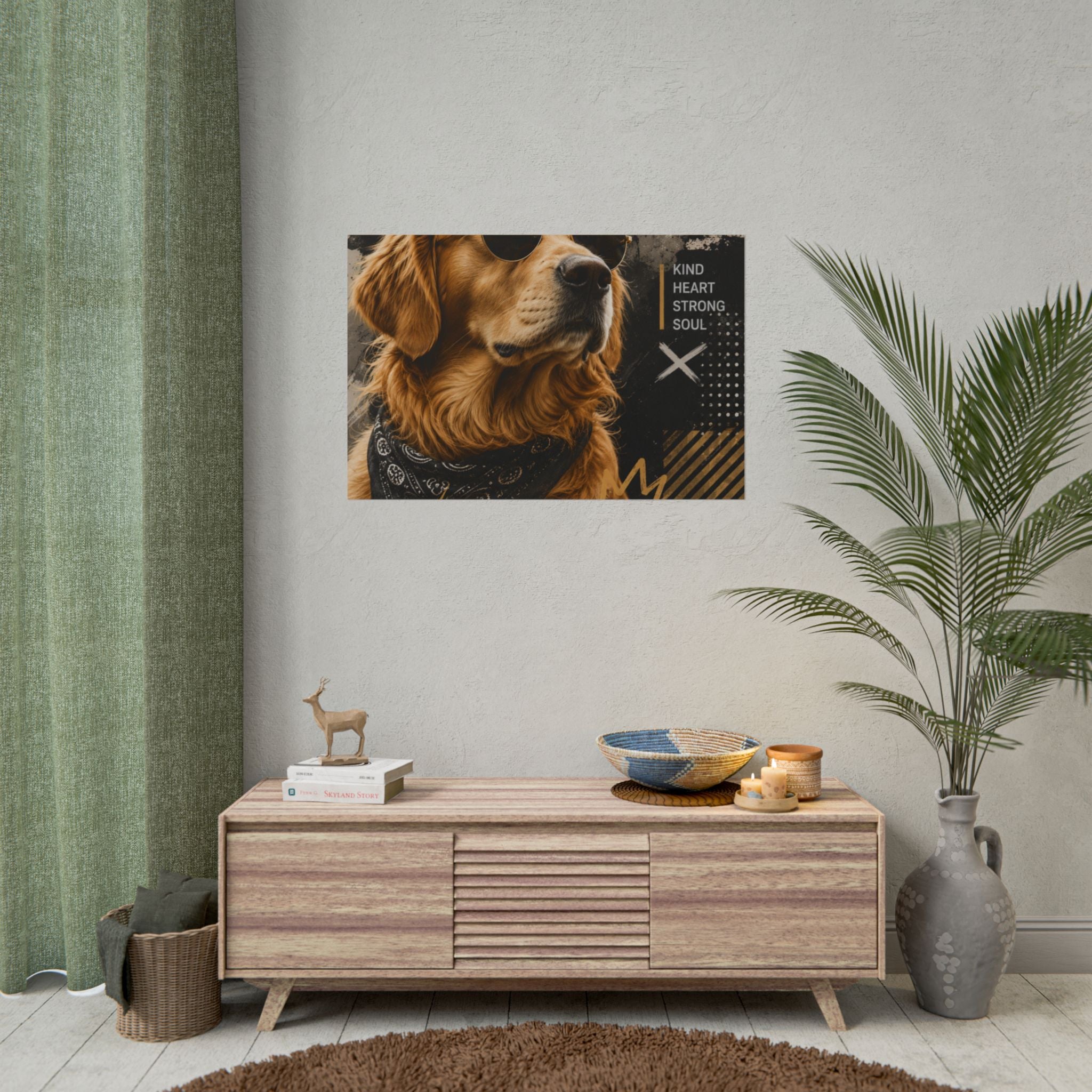 Loyal Vibes Dog Poster — Golden Retriever Wall Art ("Loyal Vibes")