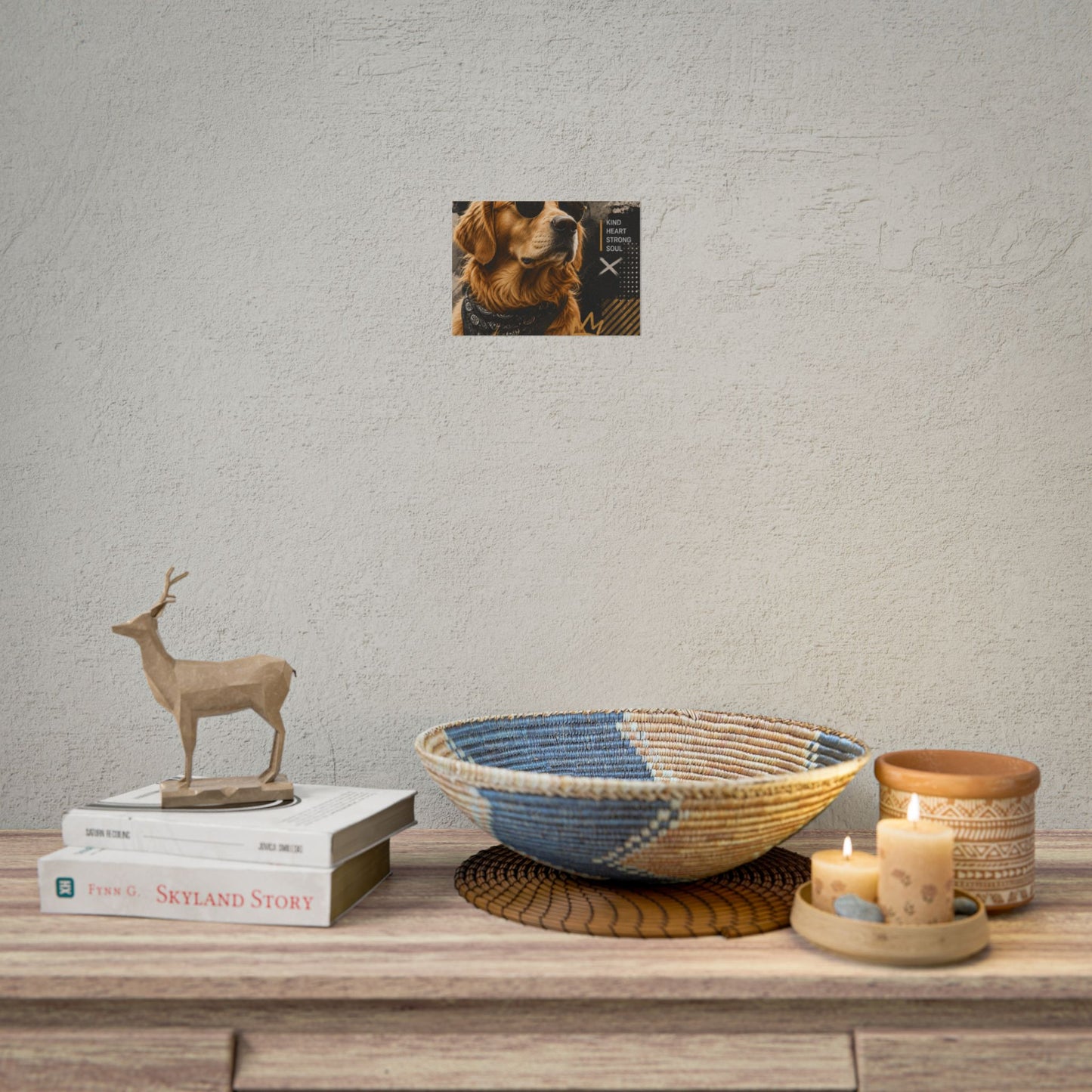 Loyal Vibes Dog Poster — Golden Retriever Wall Art ("Loyal Vibes")