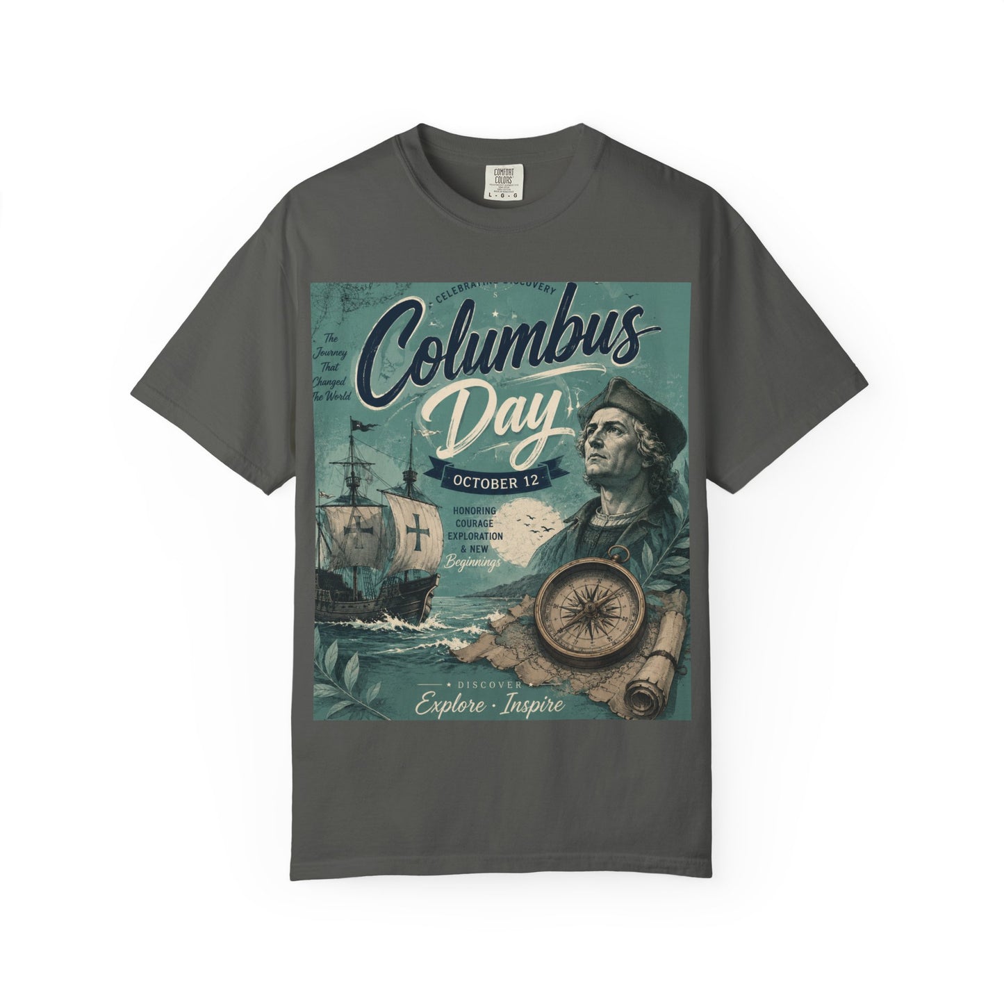 Columbus Day Vintage Graphic T-Shirt
