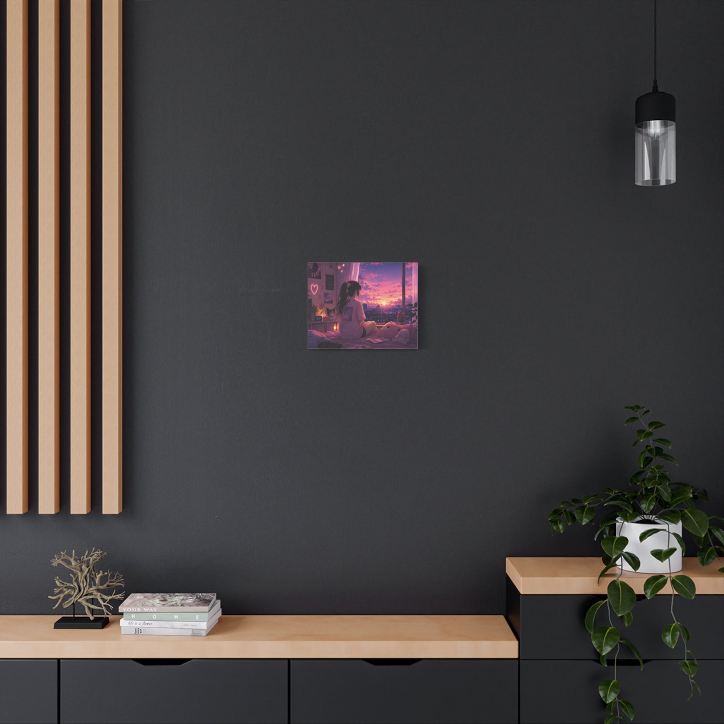 Dreamscape Anime Sunset Canvas
