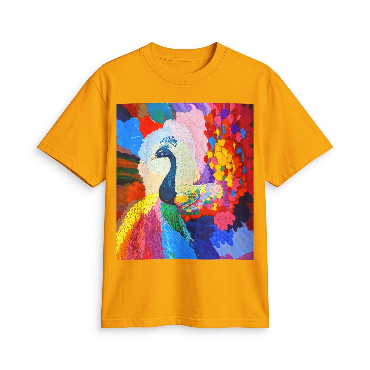 Peacock Prism T-Shirt — Colorful Abstract Peacock Art Tee