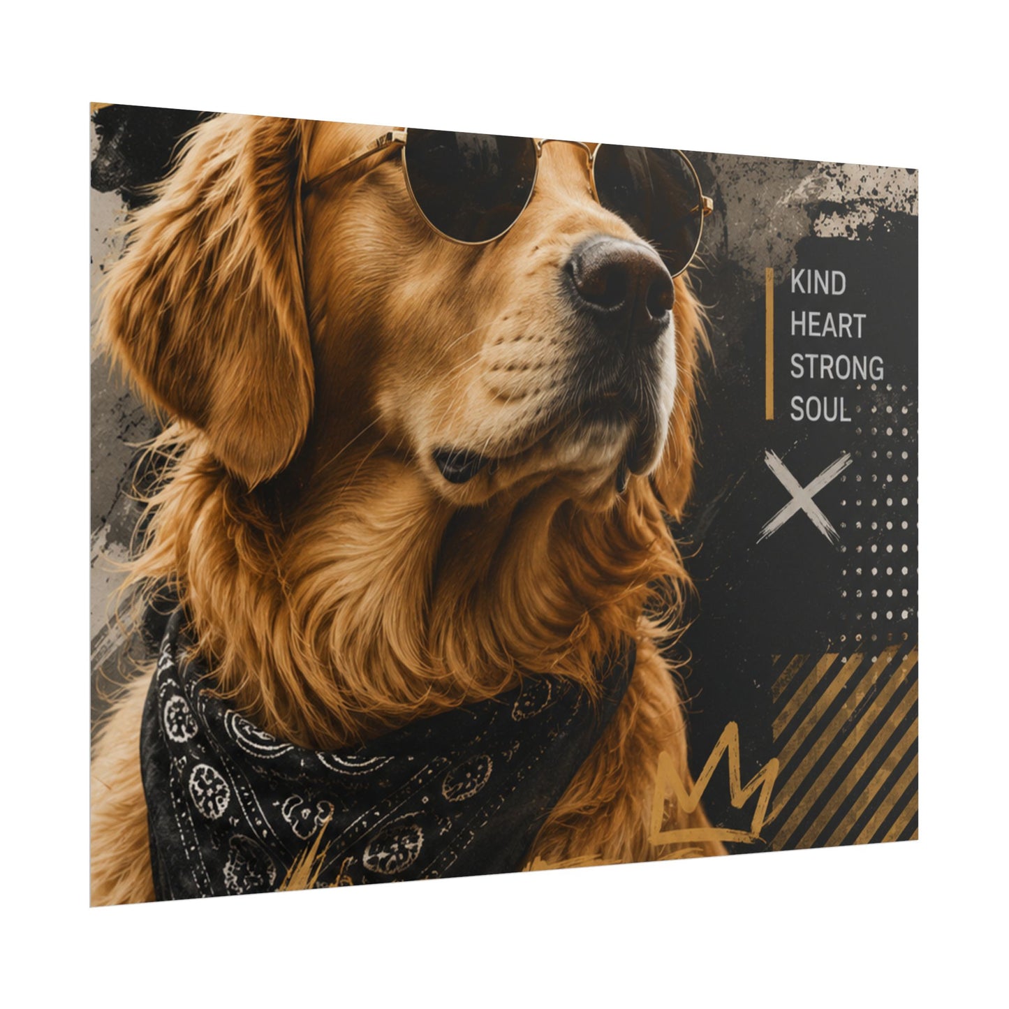 Loyal Vibes Dog Poster — Golden Retriever Wall Art ("Loyal Vibes")
