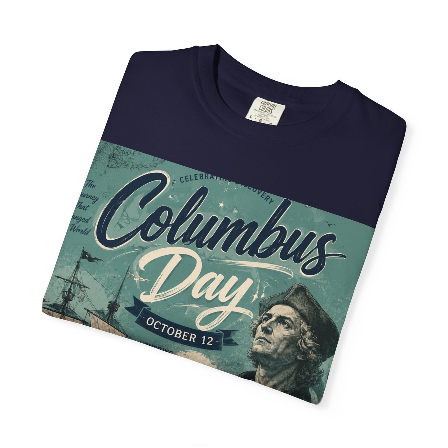 Columbus Day Vintage Graphic T-Shirt