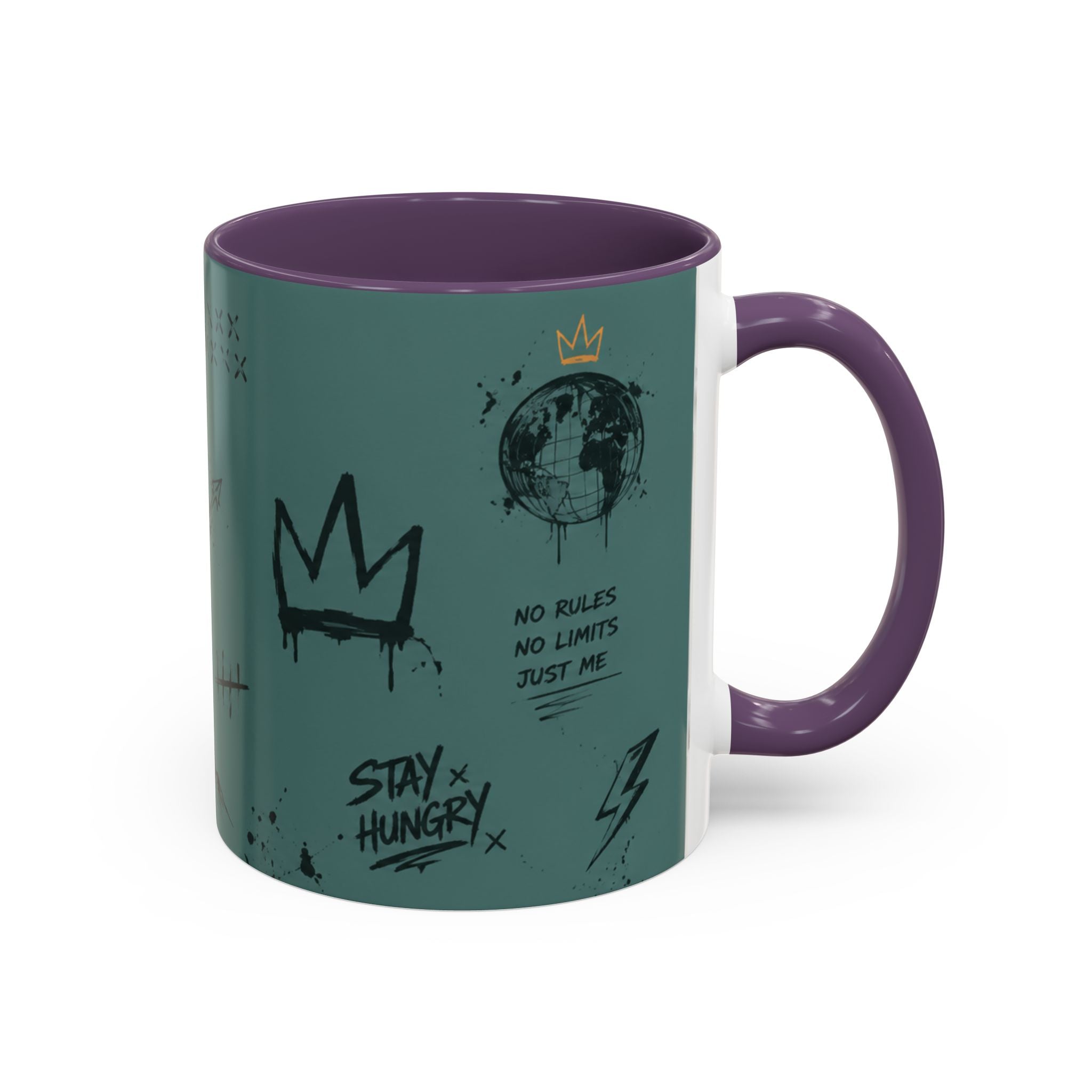 Stay Hungry Graffiti Accent Coffee Mug — 11/15oz