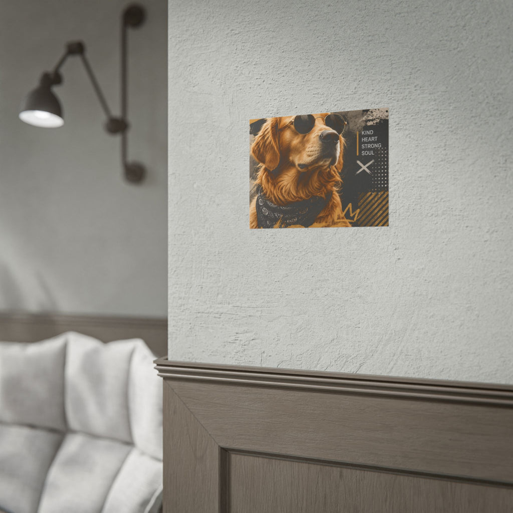 Loyal Vibes Dog Poster — Golden Retriever Wall Art ("Loyal Vibes")