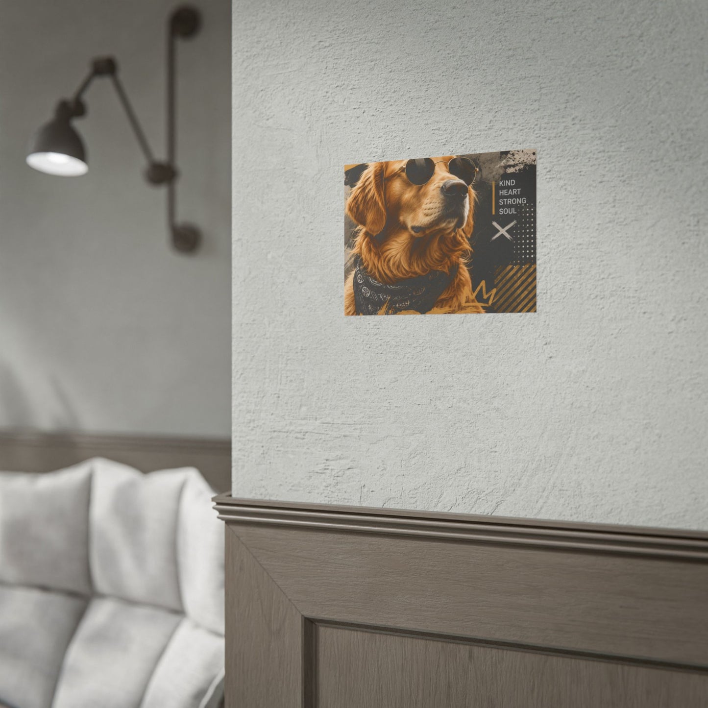 Loyal Vibes Dog Poster — Golden Retriever Wall Art ("Loyal Vibes")