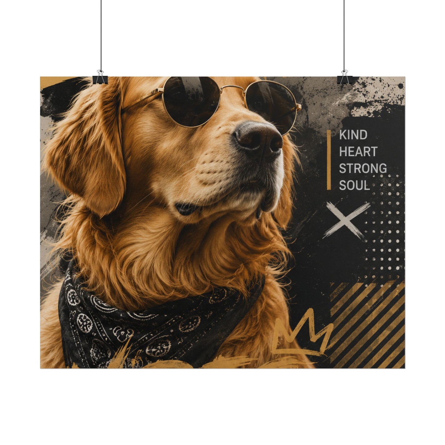 Loyal Vibes Dog Poster — Golden Retriever Wall Art ("Loyal Vibes")