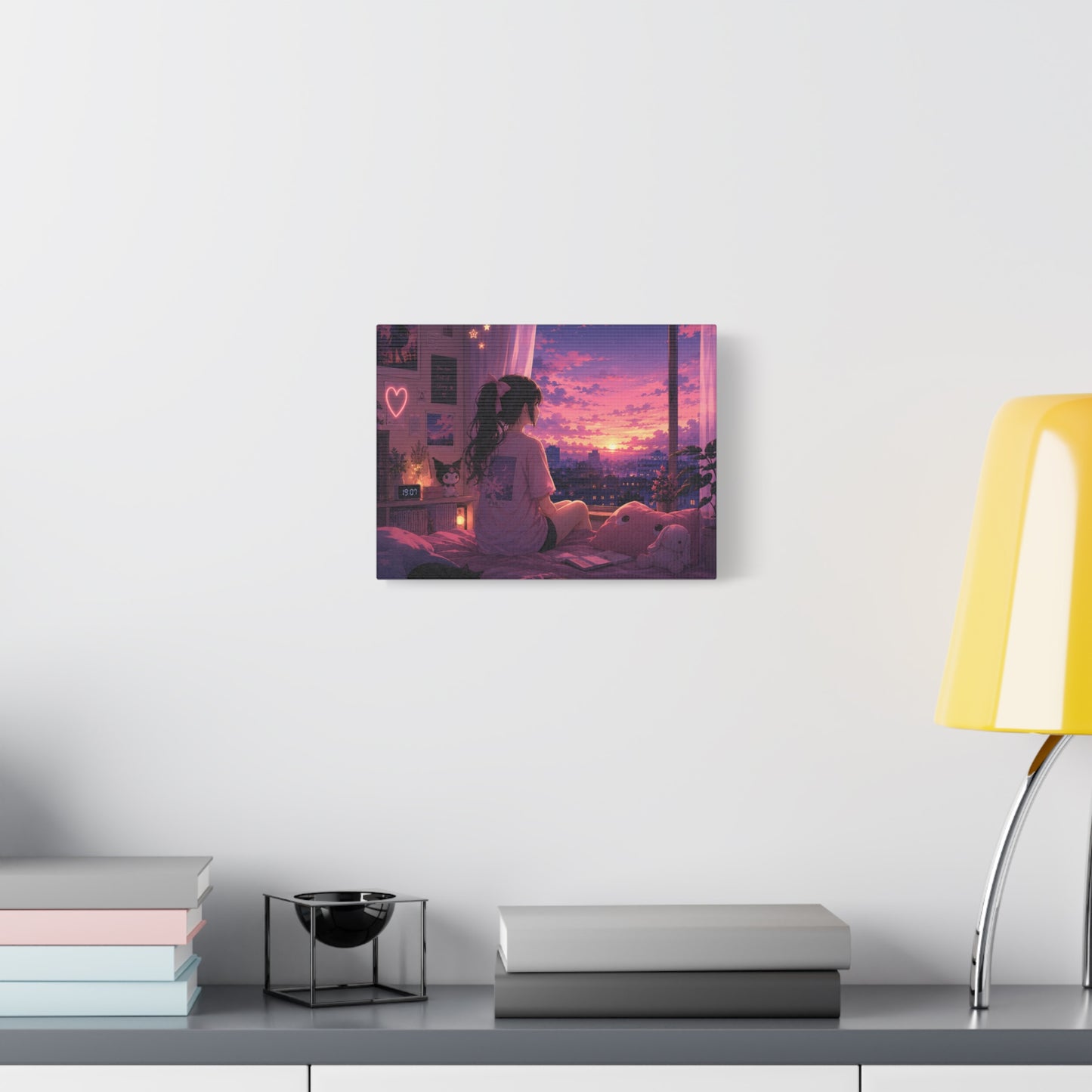 Dreamscape Anime Sunset Canvas