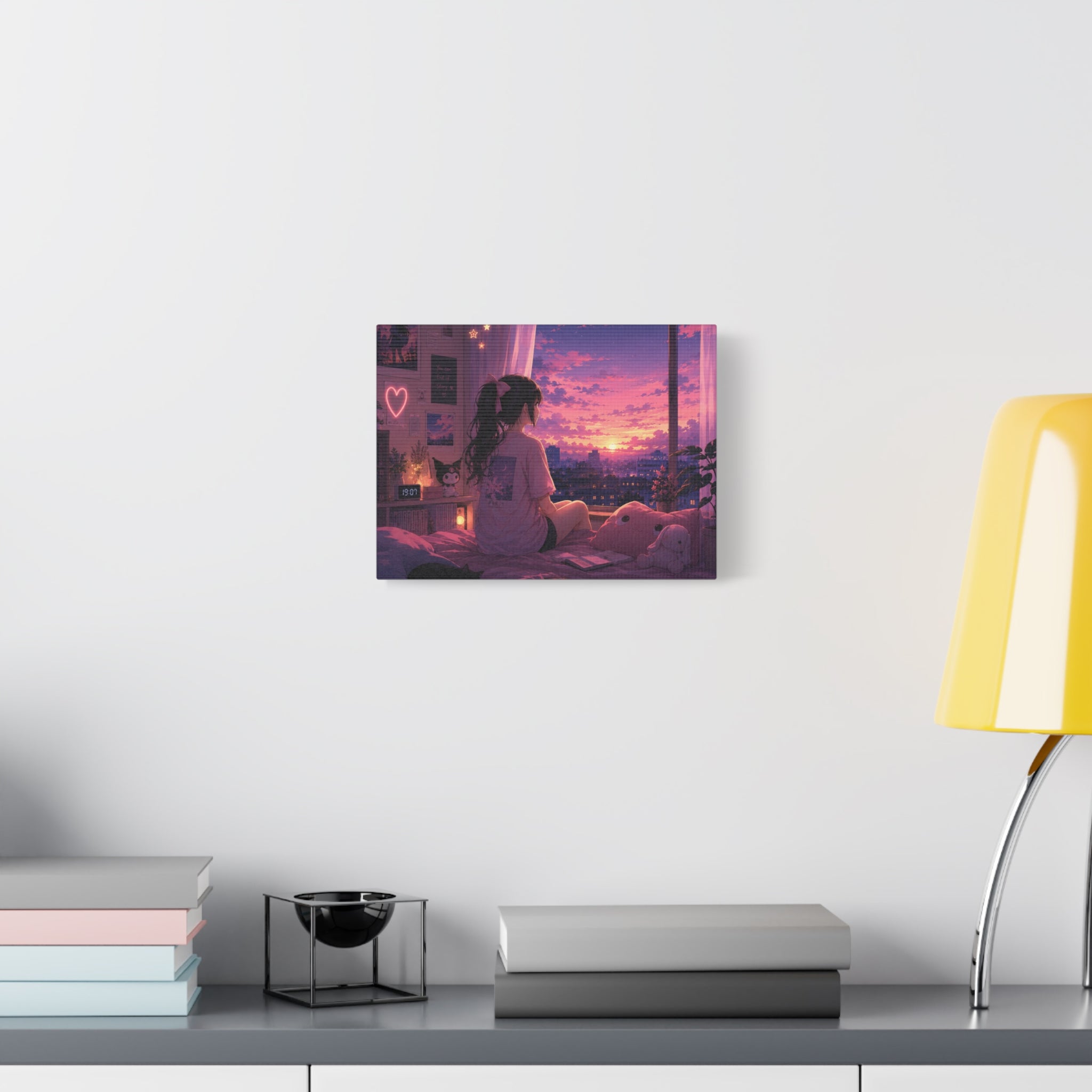 Dreamscape Anime Sunset Canvas