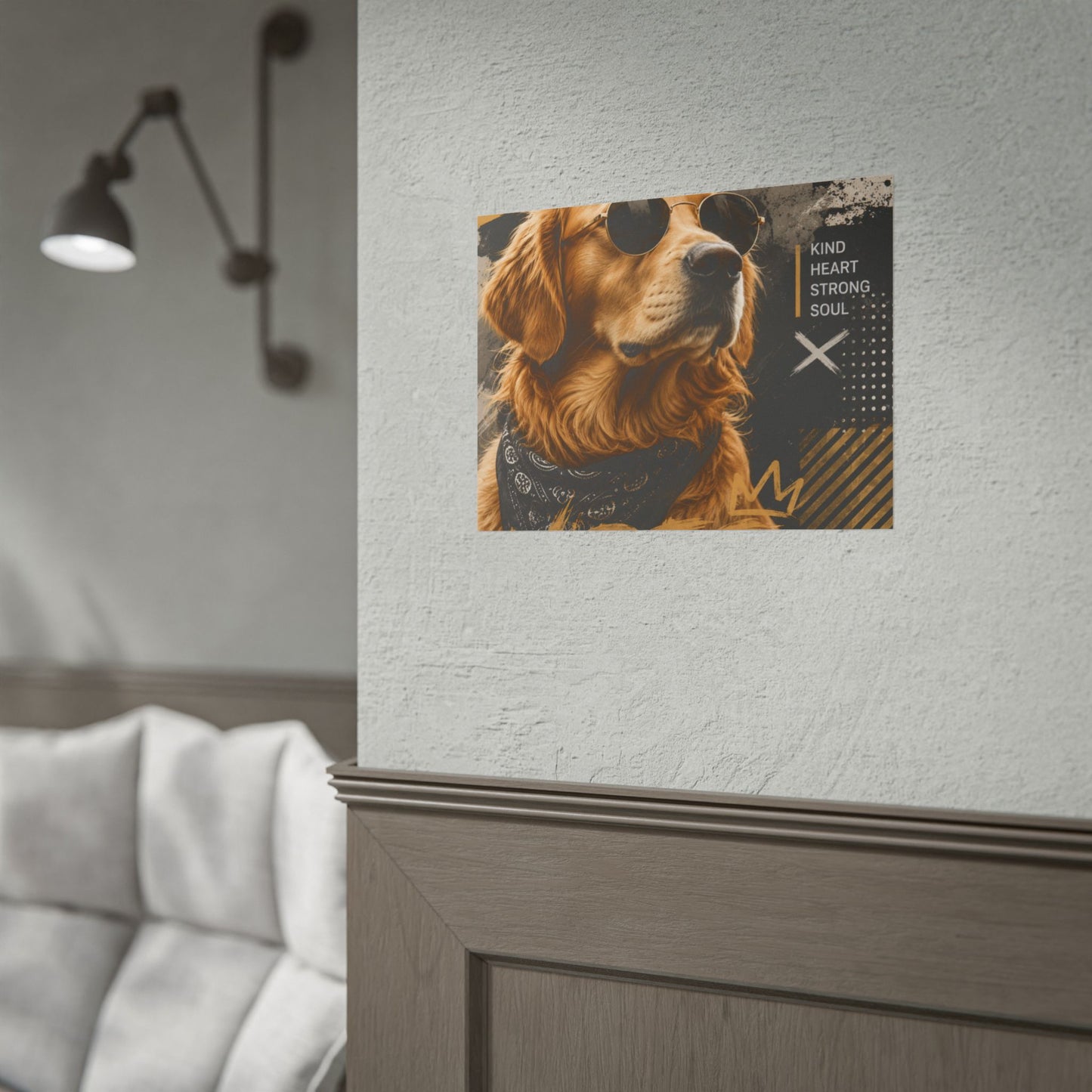 Loyal Vibes Dog Poster — Golden Retriever Wall Art ("Loyal Vibes")