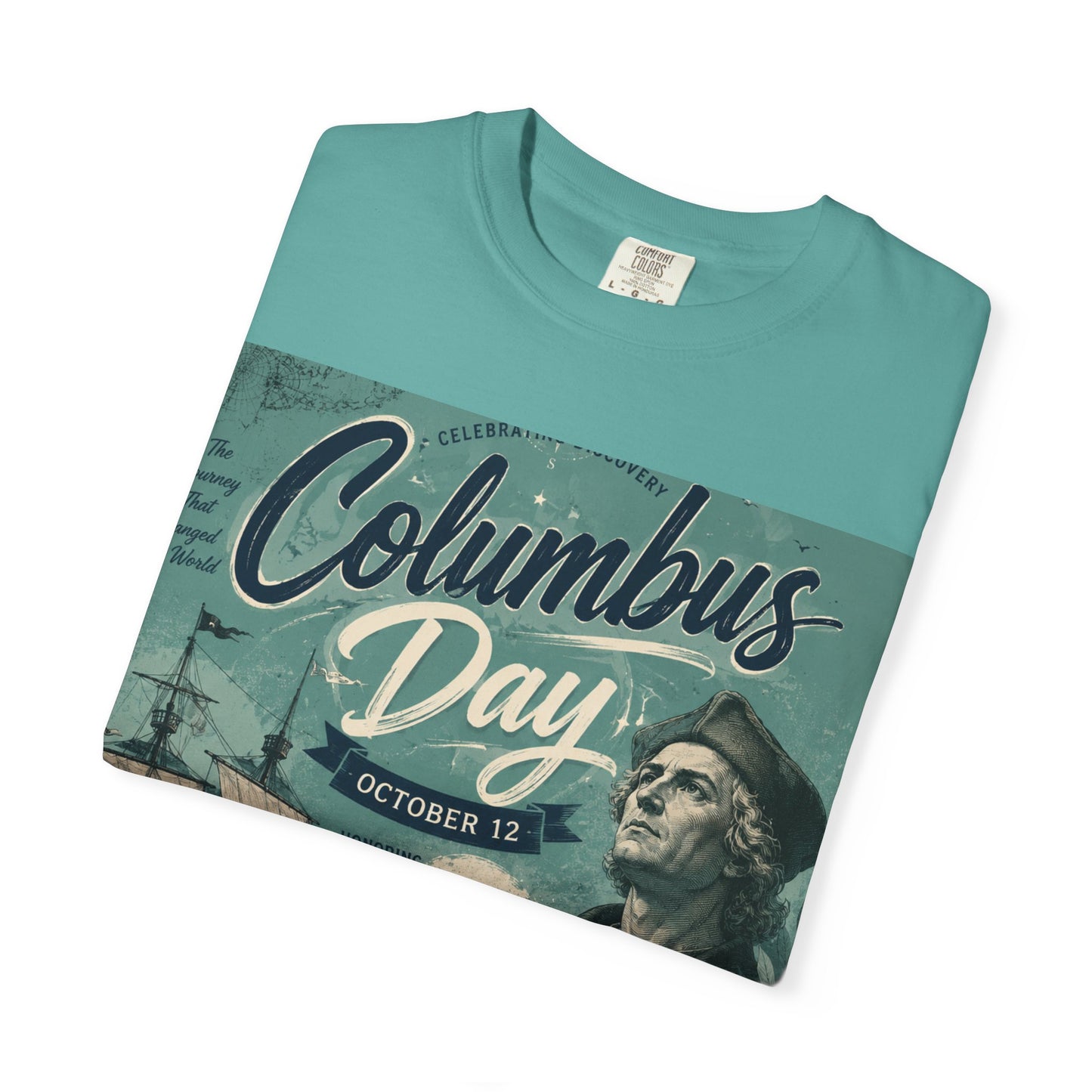 Columbus Day Vintage Graphic T-Shirt