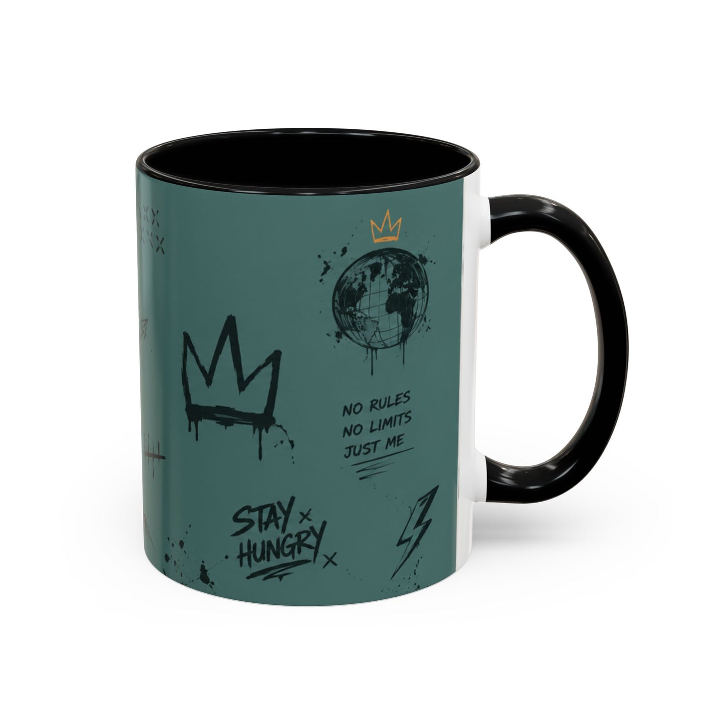 Stay Hungry Graffiti Accent Coffee Mug — 11/15oz