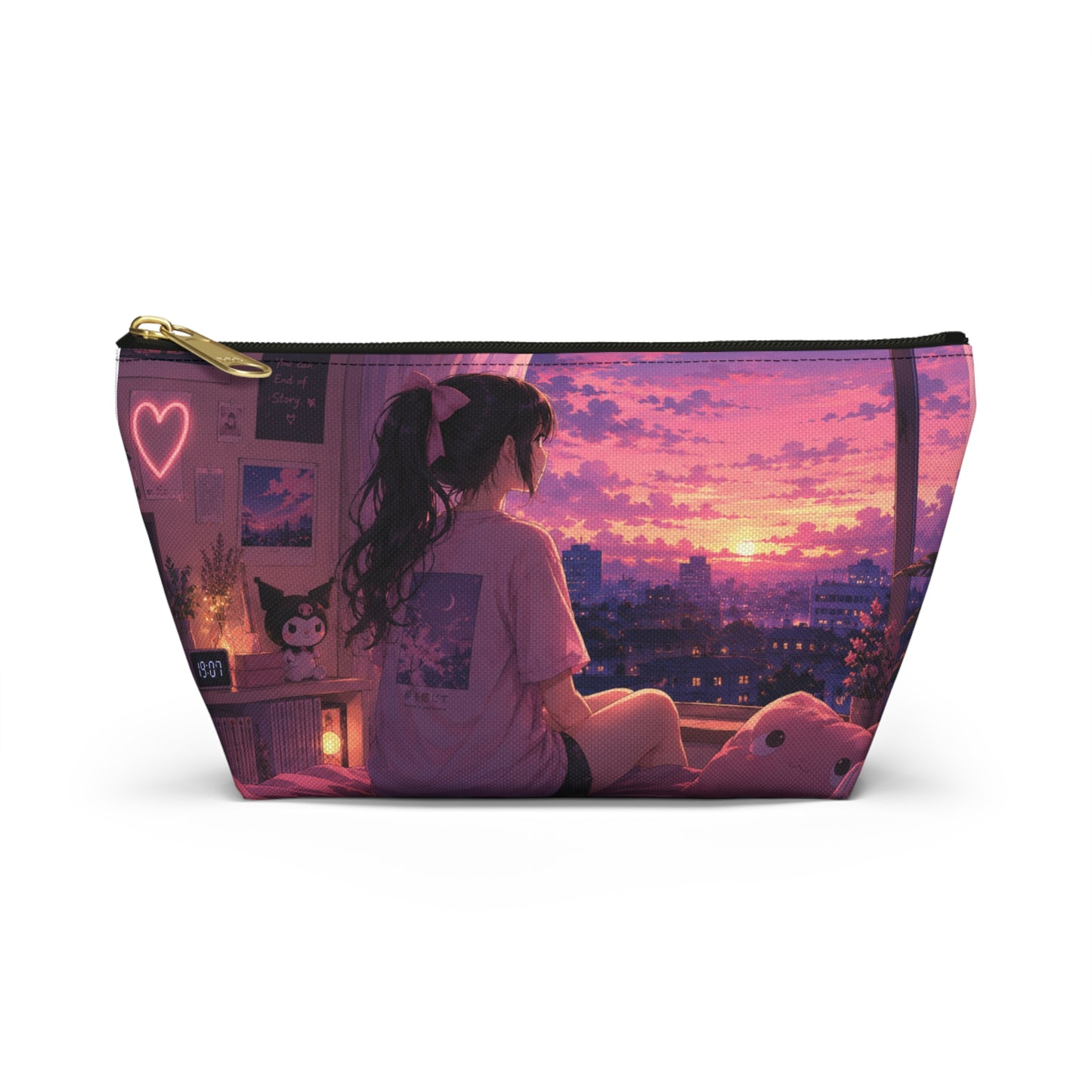 Sunset Room Anime Accessory Pouch